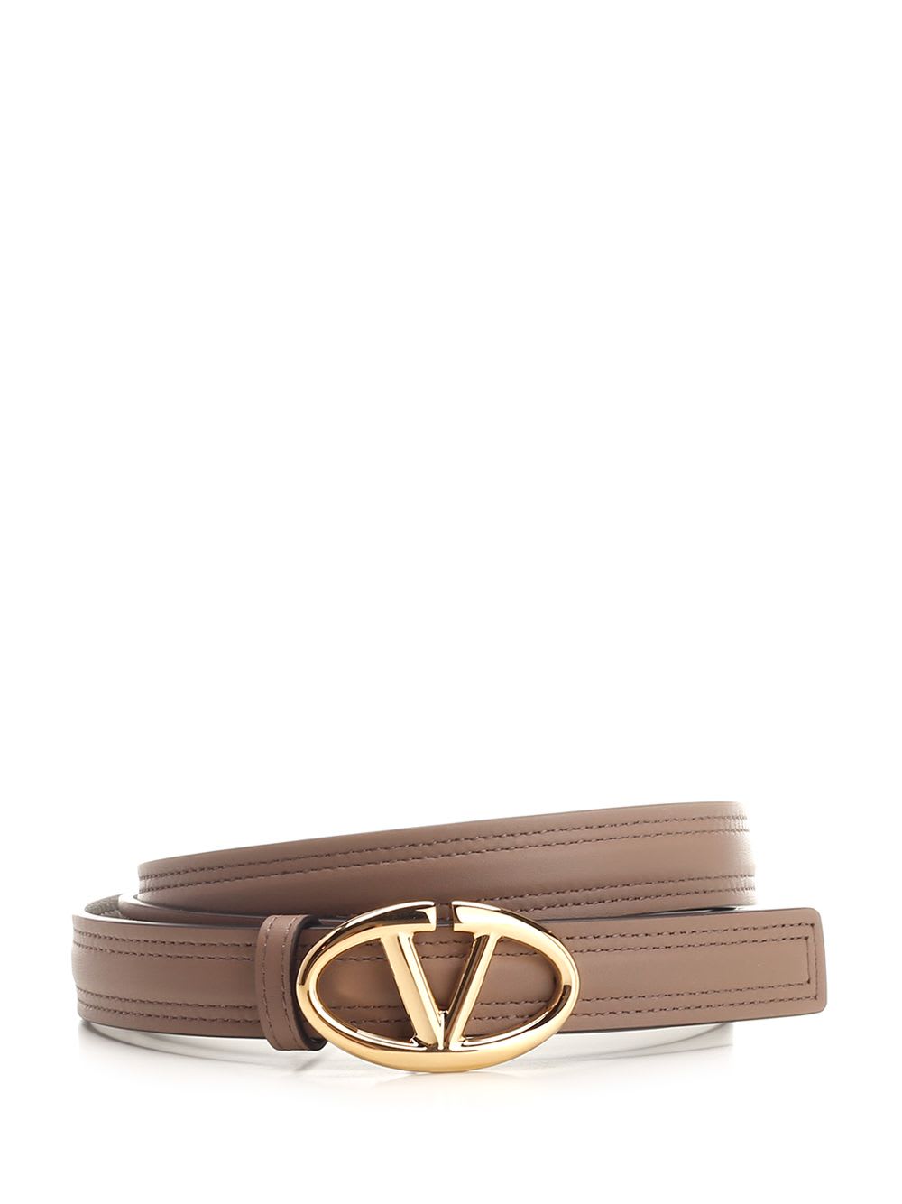 Shop Valentino Vlogo Bold Edition Belt In Grey