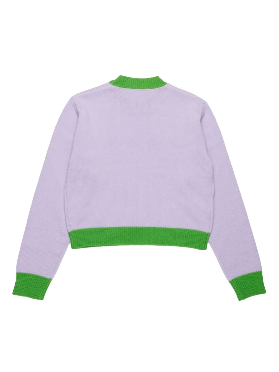 Marni Sweater Kids Color Lilac In Green