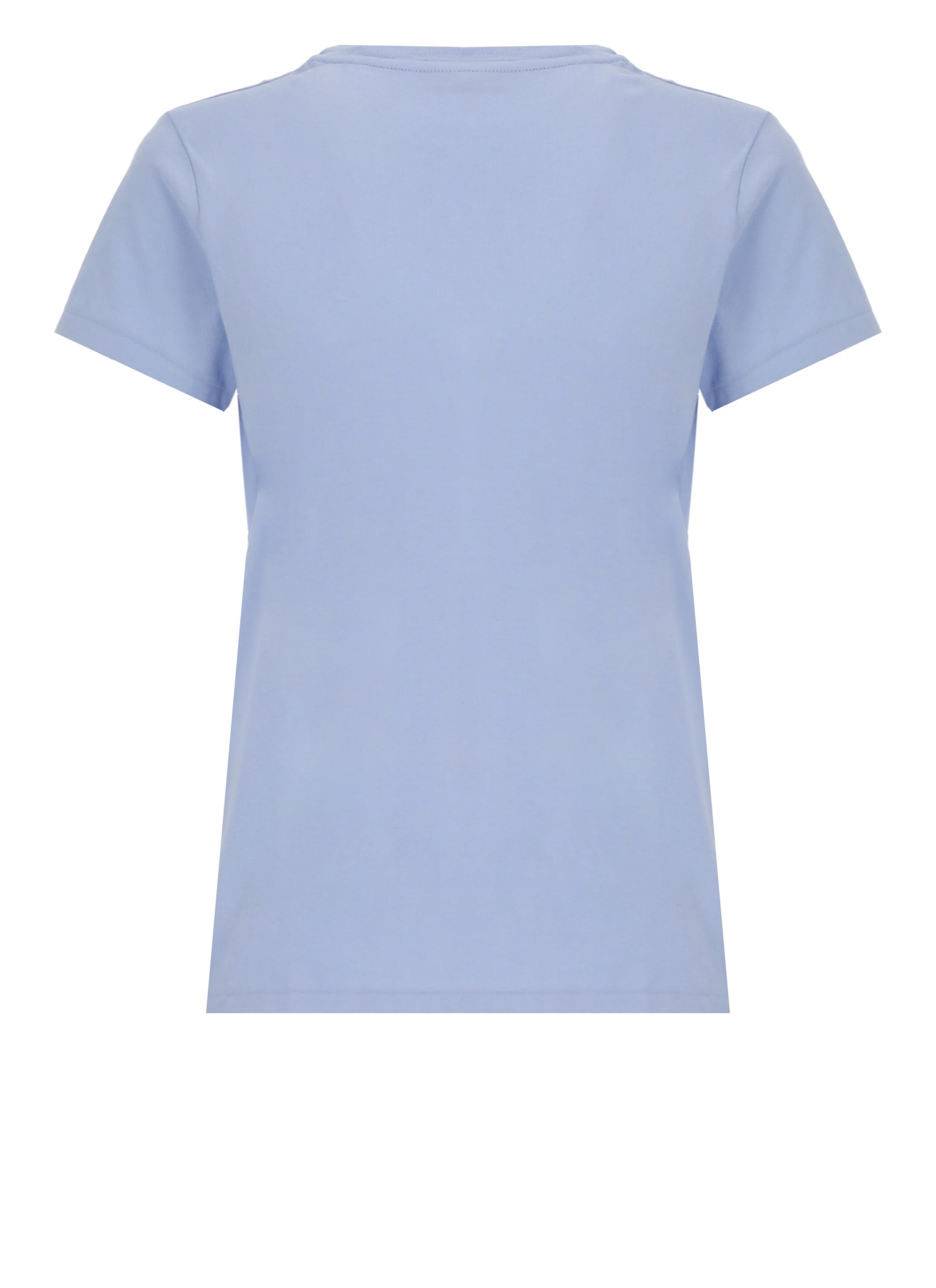 Shop Ralph Lauren T-shirt With Pony In Dress Shirt Blue