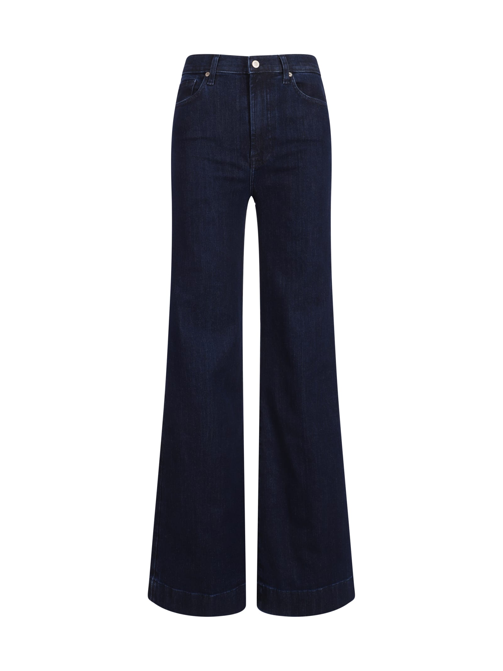 Shop 7 For All Mankind Jeans In Dark Blue