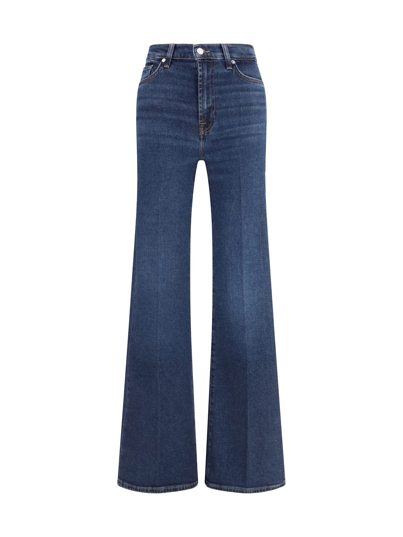 7 For All Mankind Dojo Five-pocket Jeans In Multi