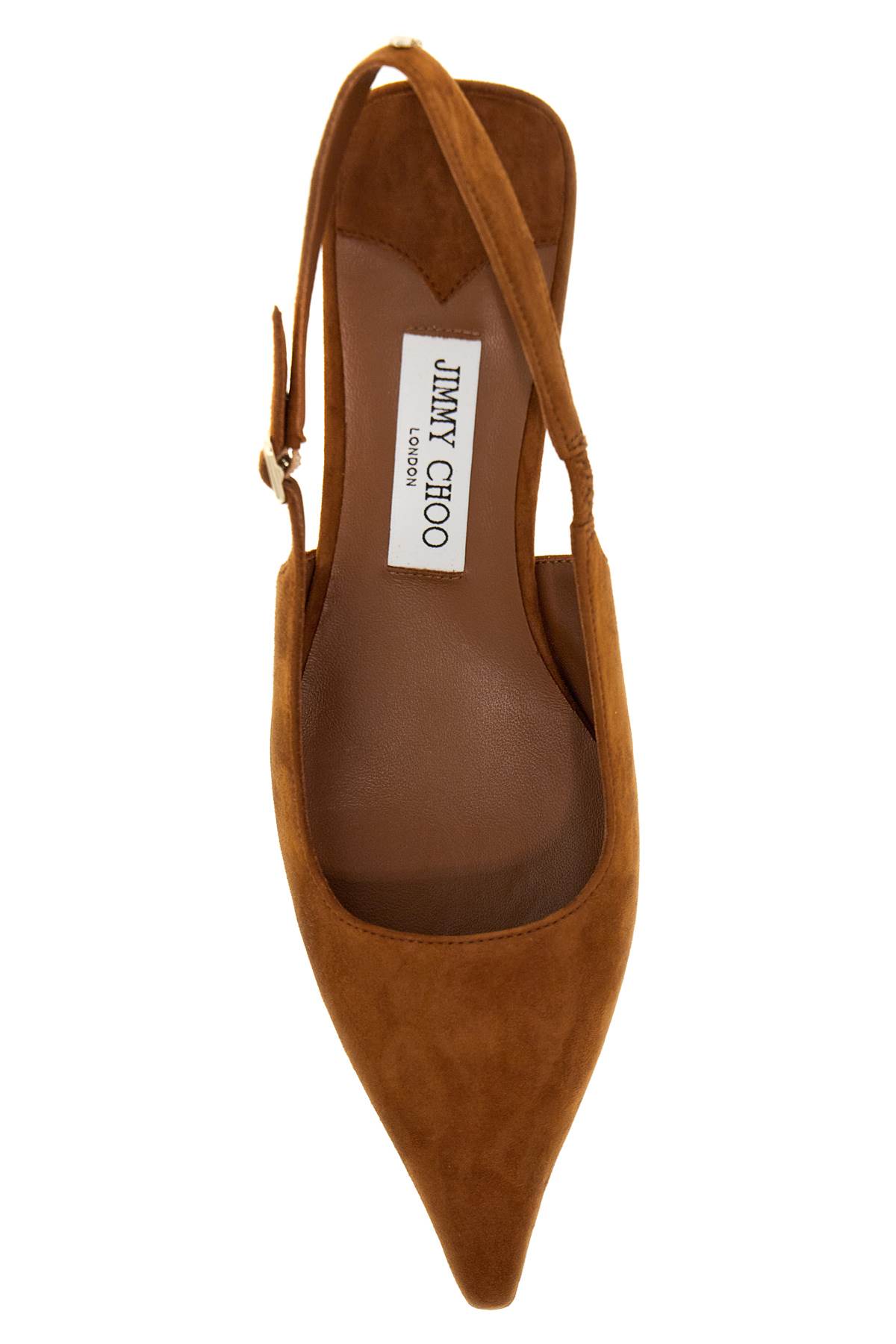 Shop Jimmy Choo Slingback Amel In Tan Tortoise (brown)