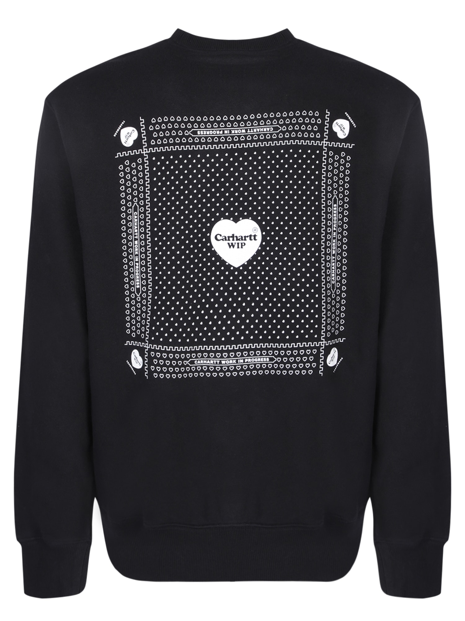 Shop Carhartt Heart Bandana Black Sweatshirt
