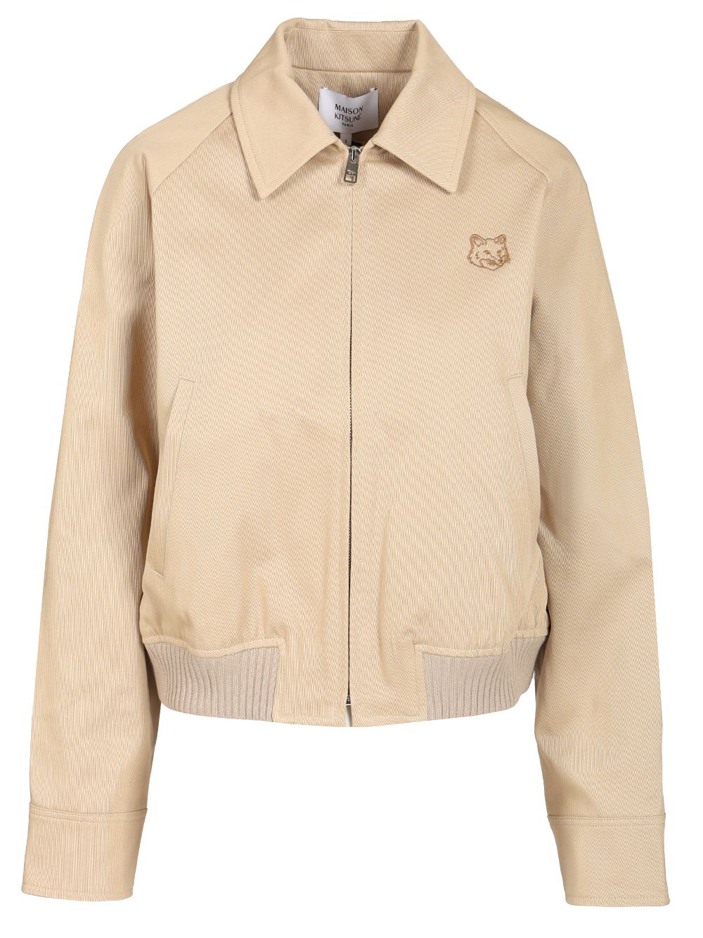 MAISON KITSUNÉ SHORT JACKET WITH SHIRT COLLAR