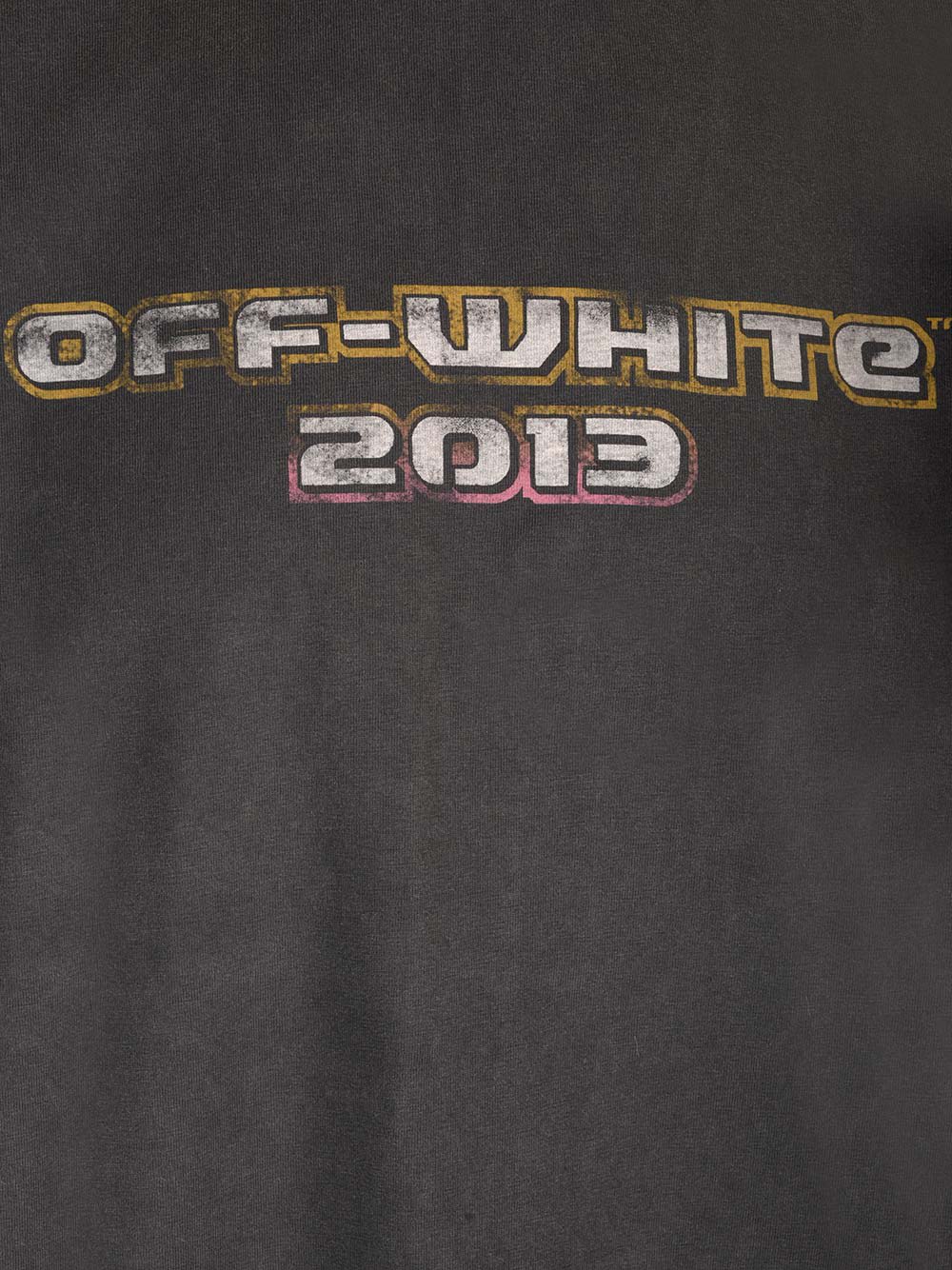 Shop Off-white T-shirt With Logo And Print In Nero/multicolor