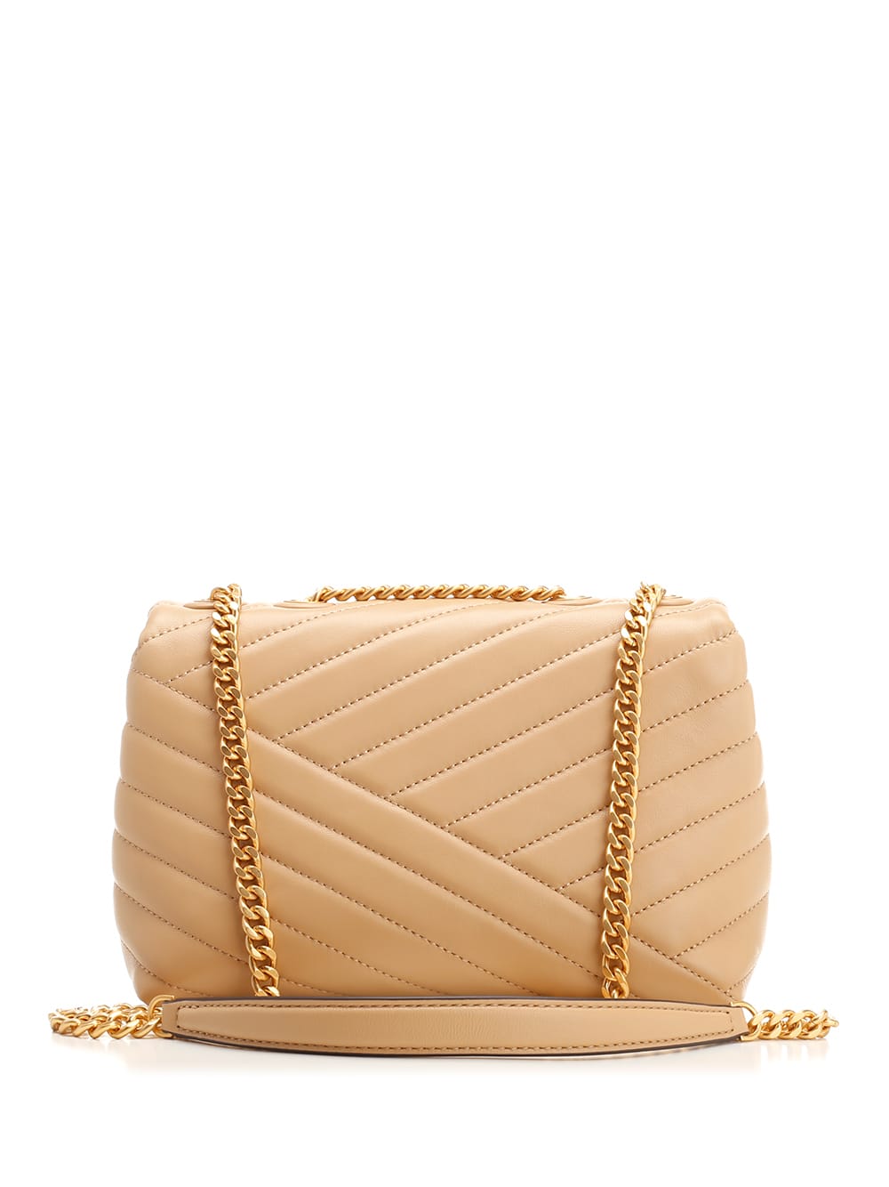 Shop Tory Burch Kira Convertible Shoulder Bag In Beige