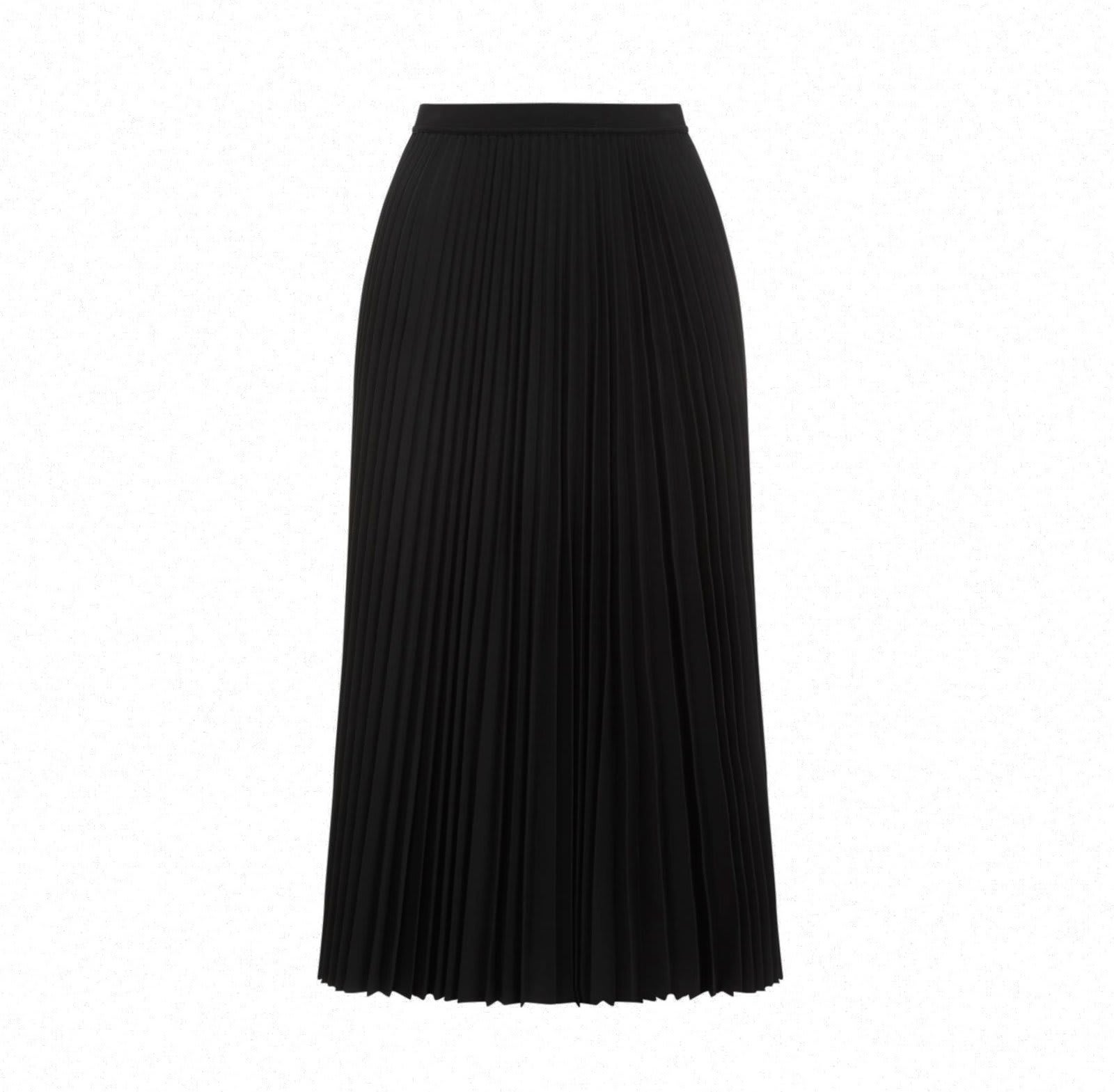 Shop Theory Pleated Midi Skirt In Black