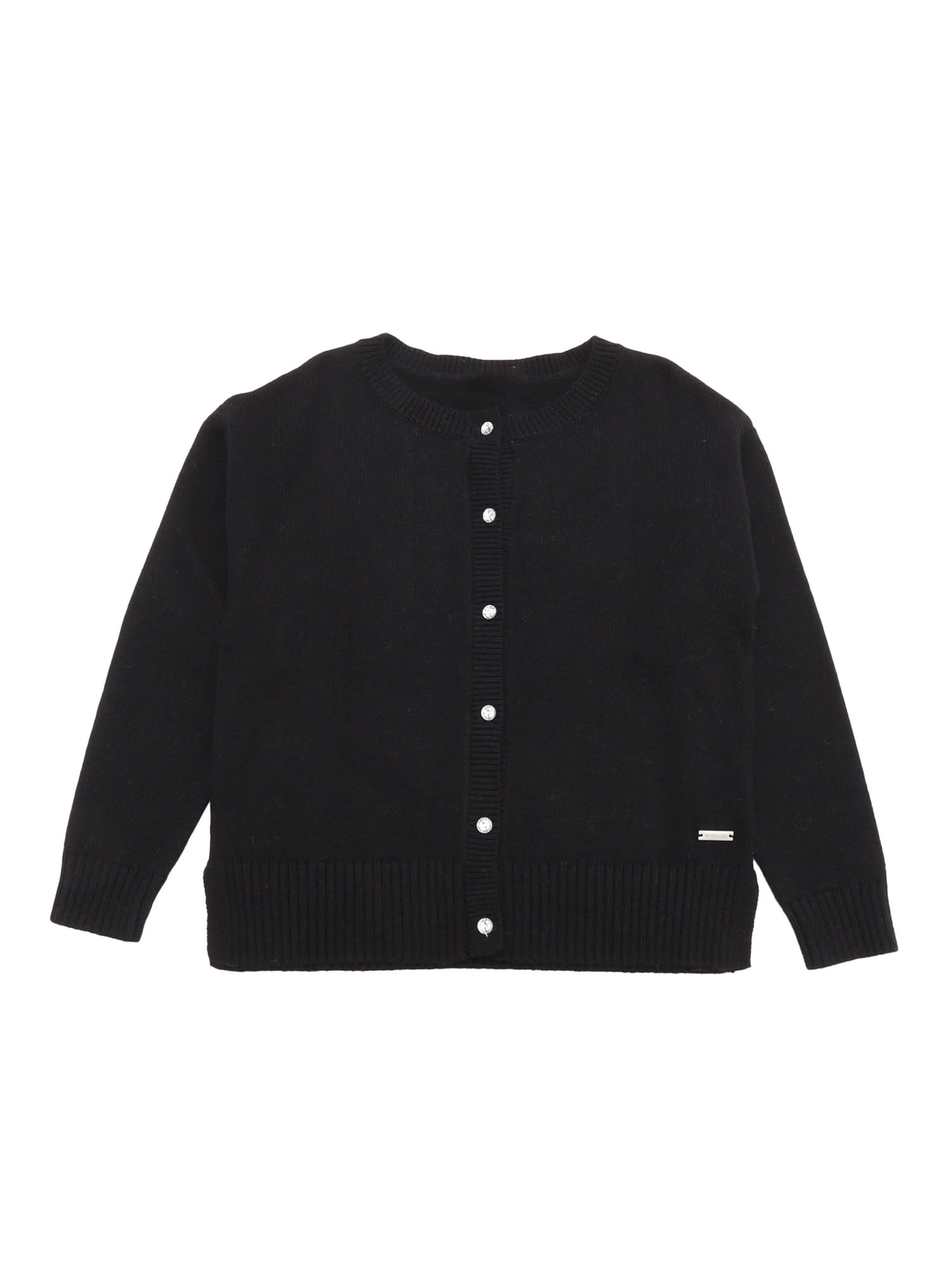 Monnalisa Cardigan In Black