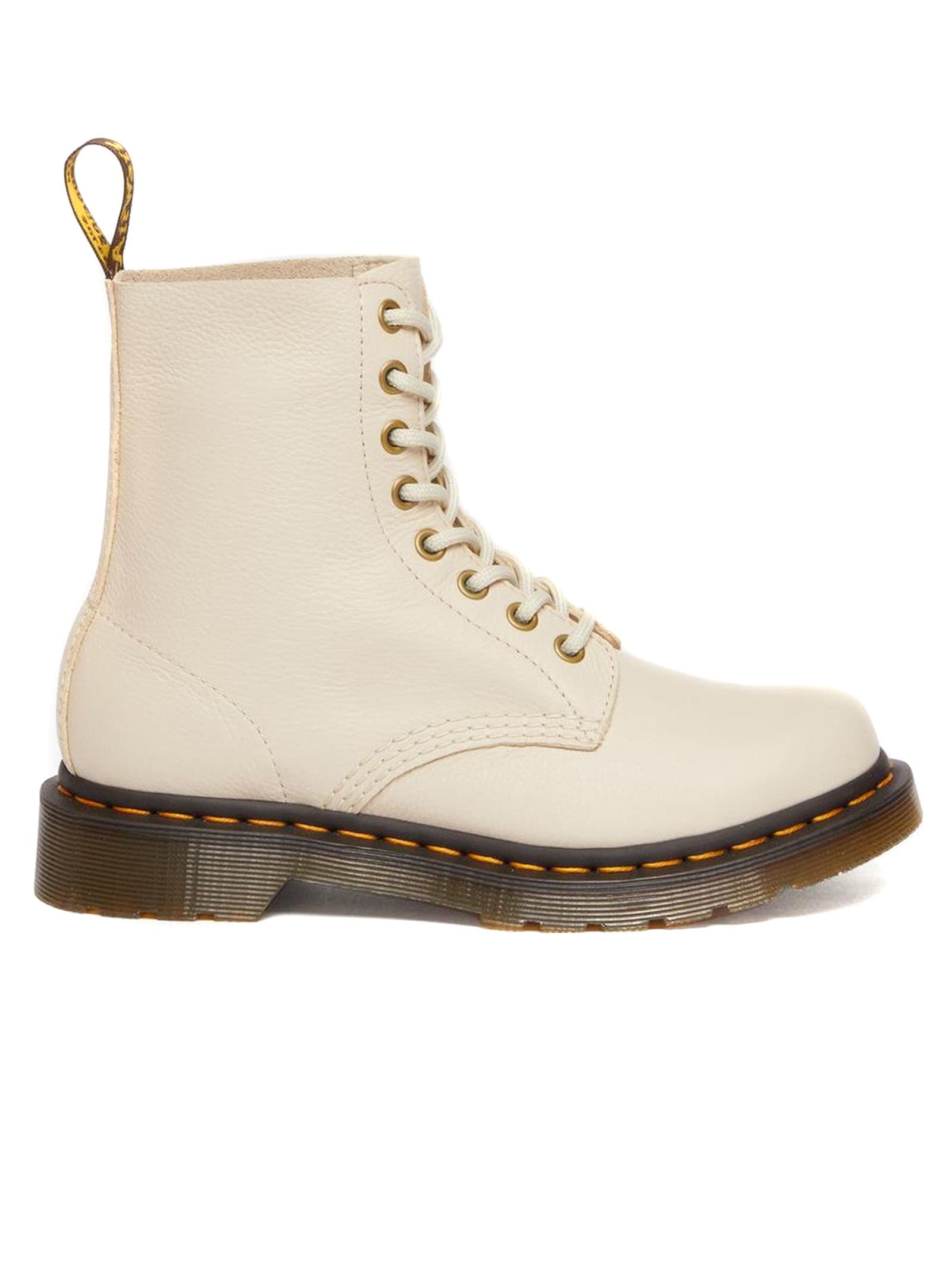 Dr. Martens Beige Leather Pascal Virginia Boots
