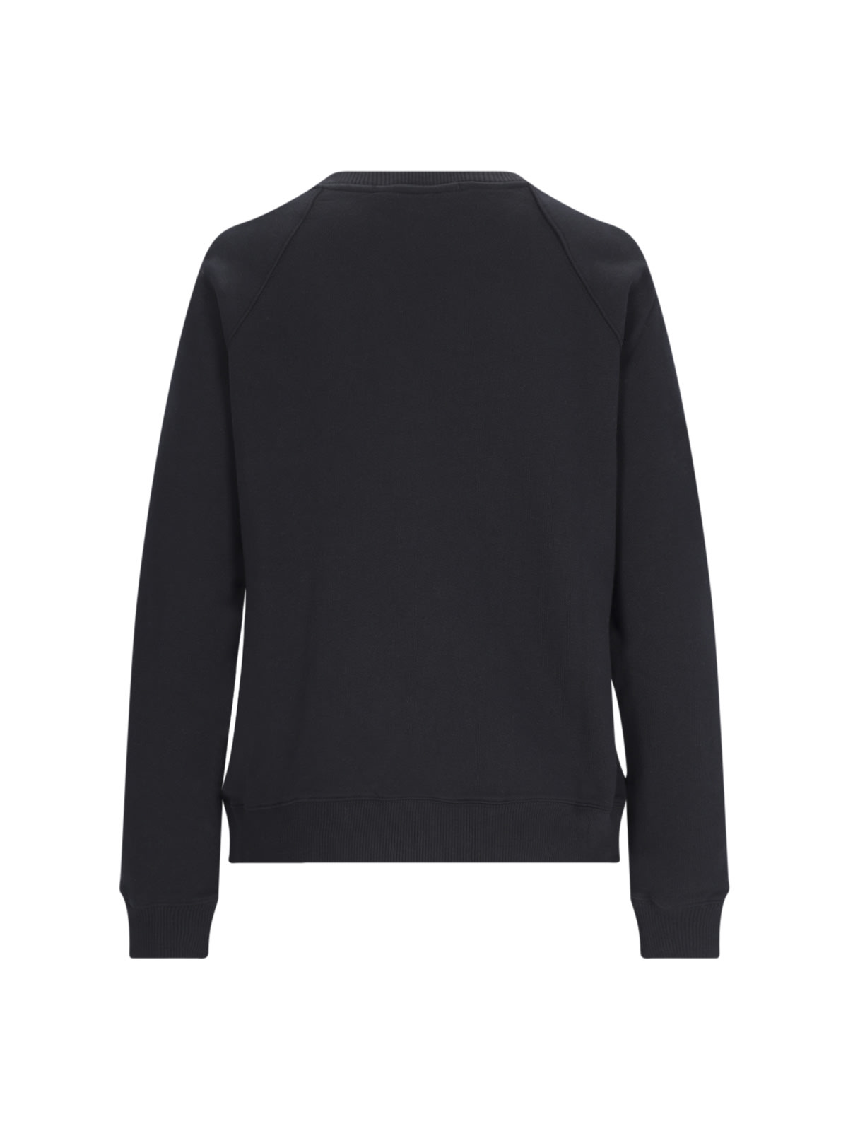 Shop Msgm Logo Crewneck Sweatshirt In Black