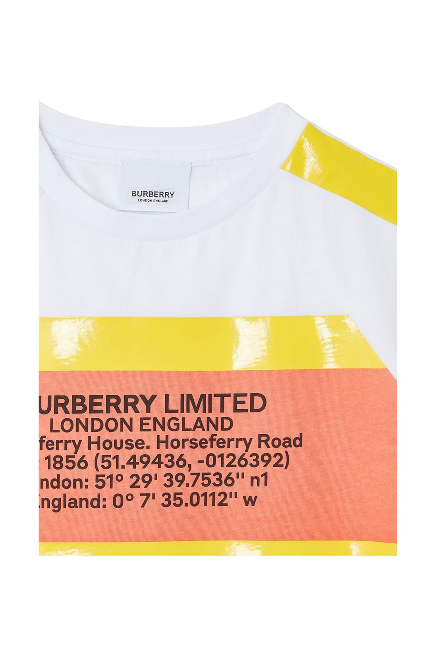 burberry shirt kids yellow