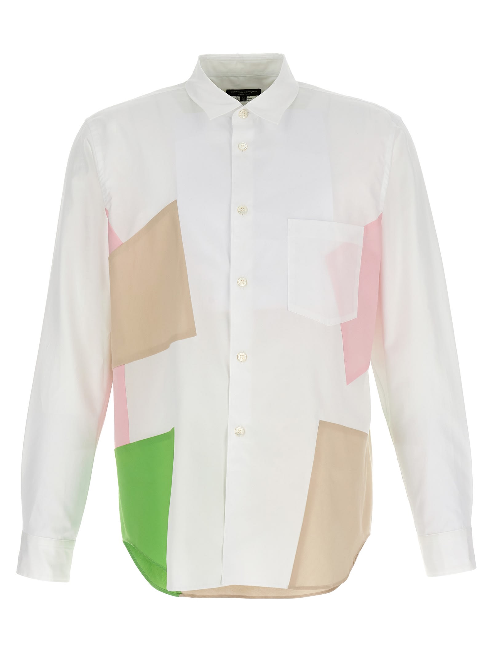 Shop Comme Des Garçons Homme Deux Patchwork Shirt In Multicolor