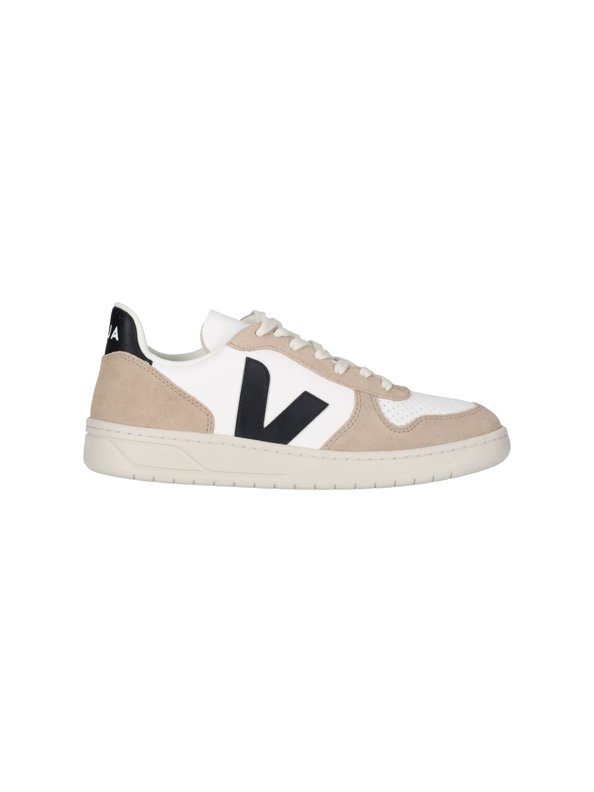 Veja V-10 Chromefree Leather In Beige