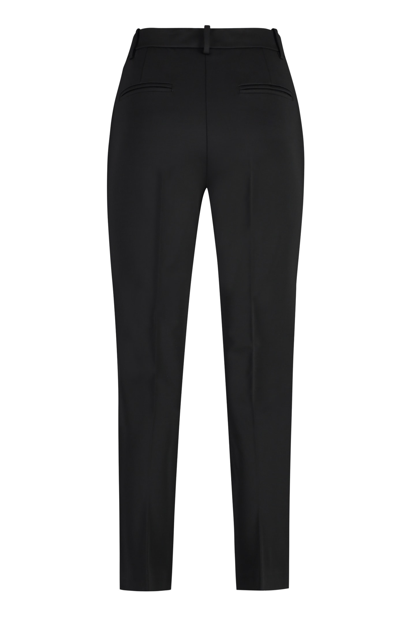 Shop Pinko Bello Straight-leg Trousers In Black