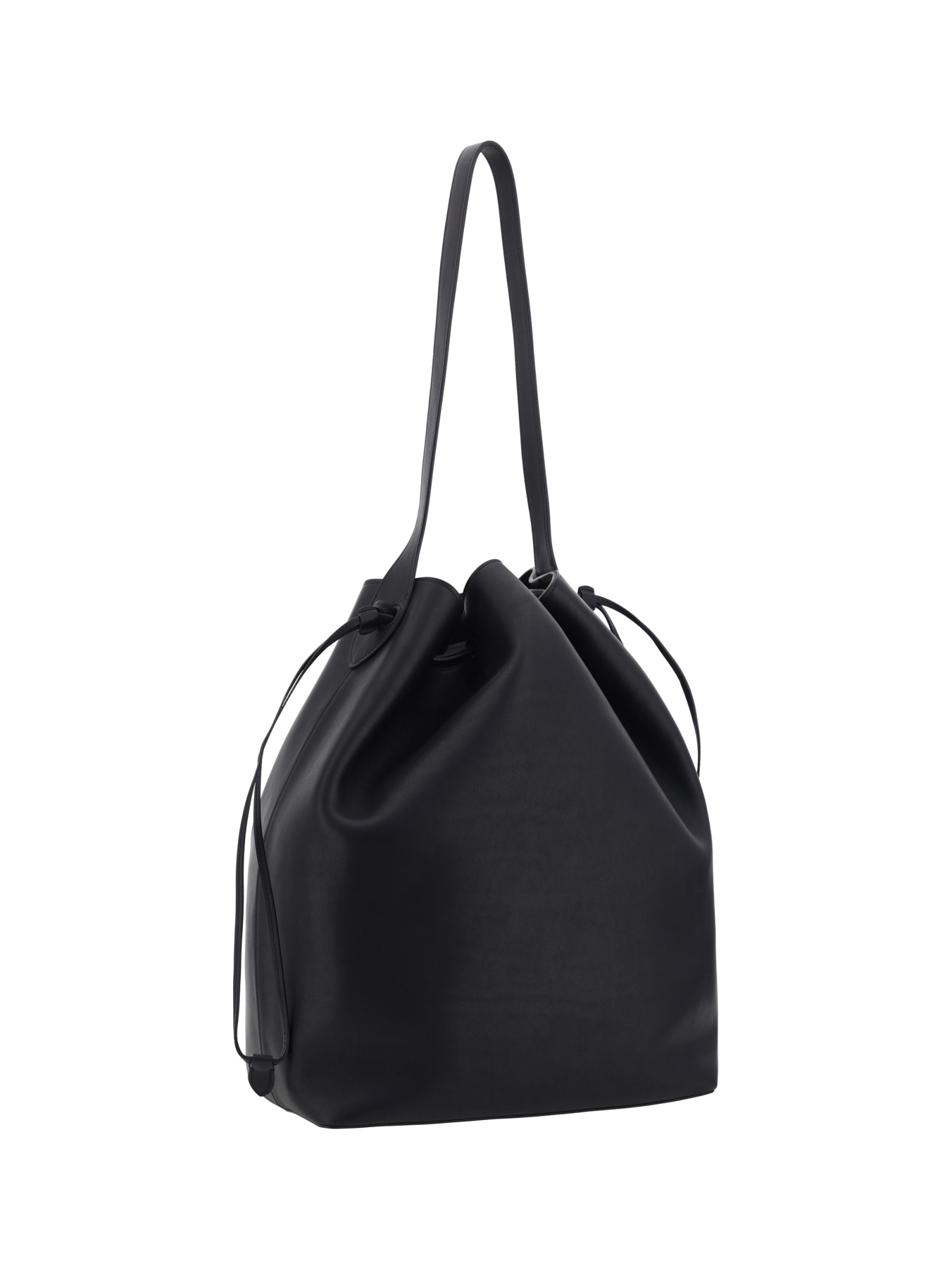 Shop The Row Belvedere Bucket Bag In Black Shg