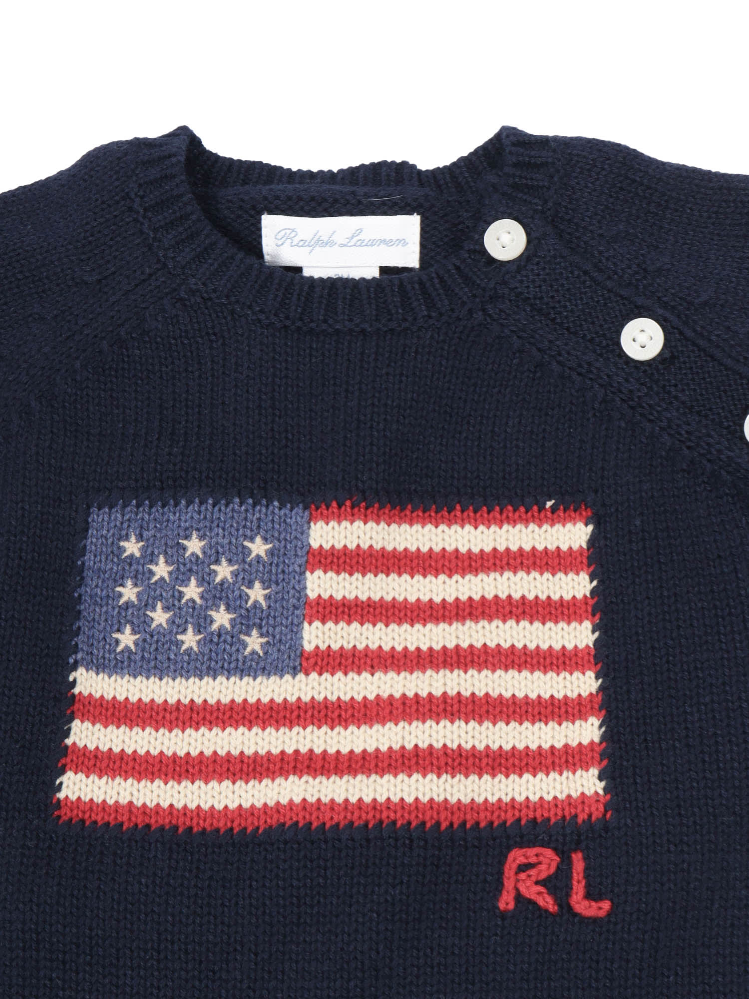 Polo Ralph Lauren Flag-one Piece-coverall In Blue