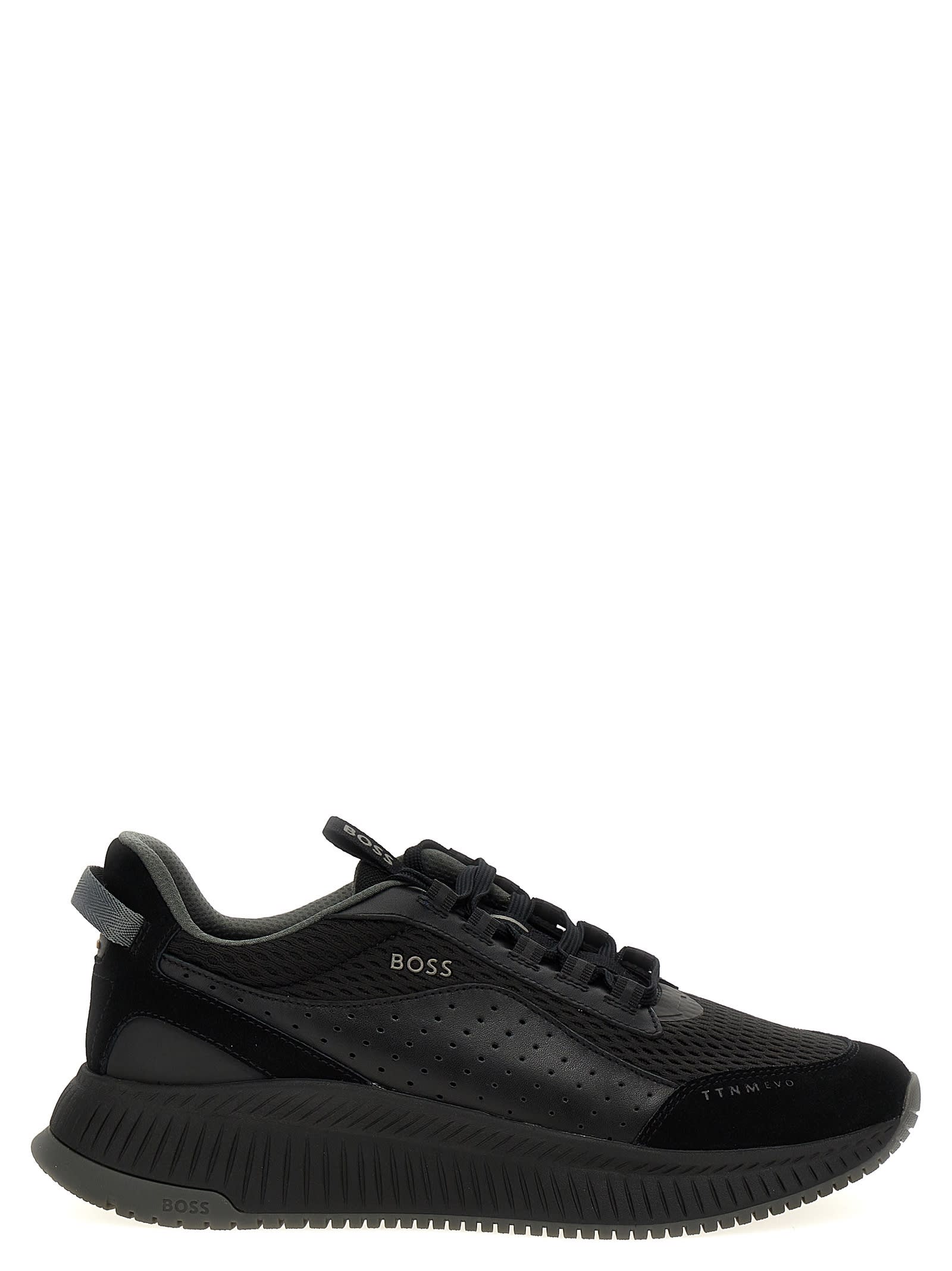 Hugo Boss Ttnm Evo Sneakers In Black