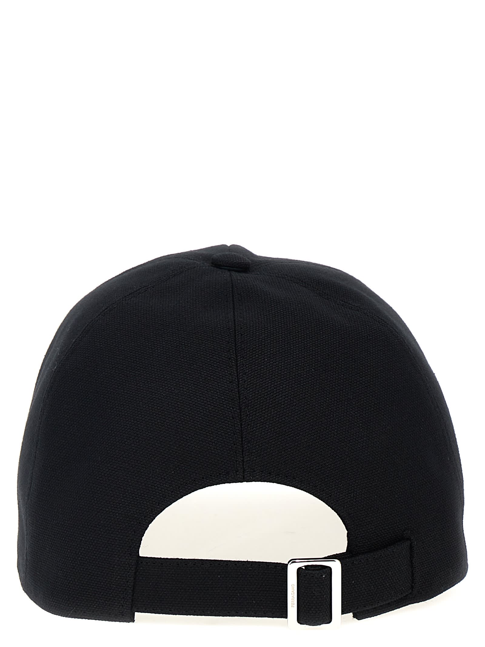 Shop Ferragamo Bas Ferrlett Baseball Cap In Black