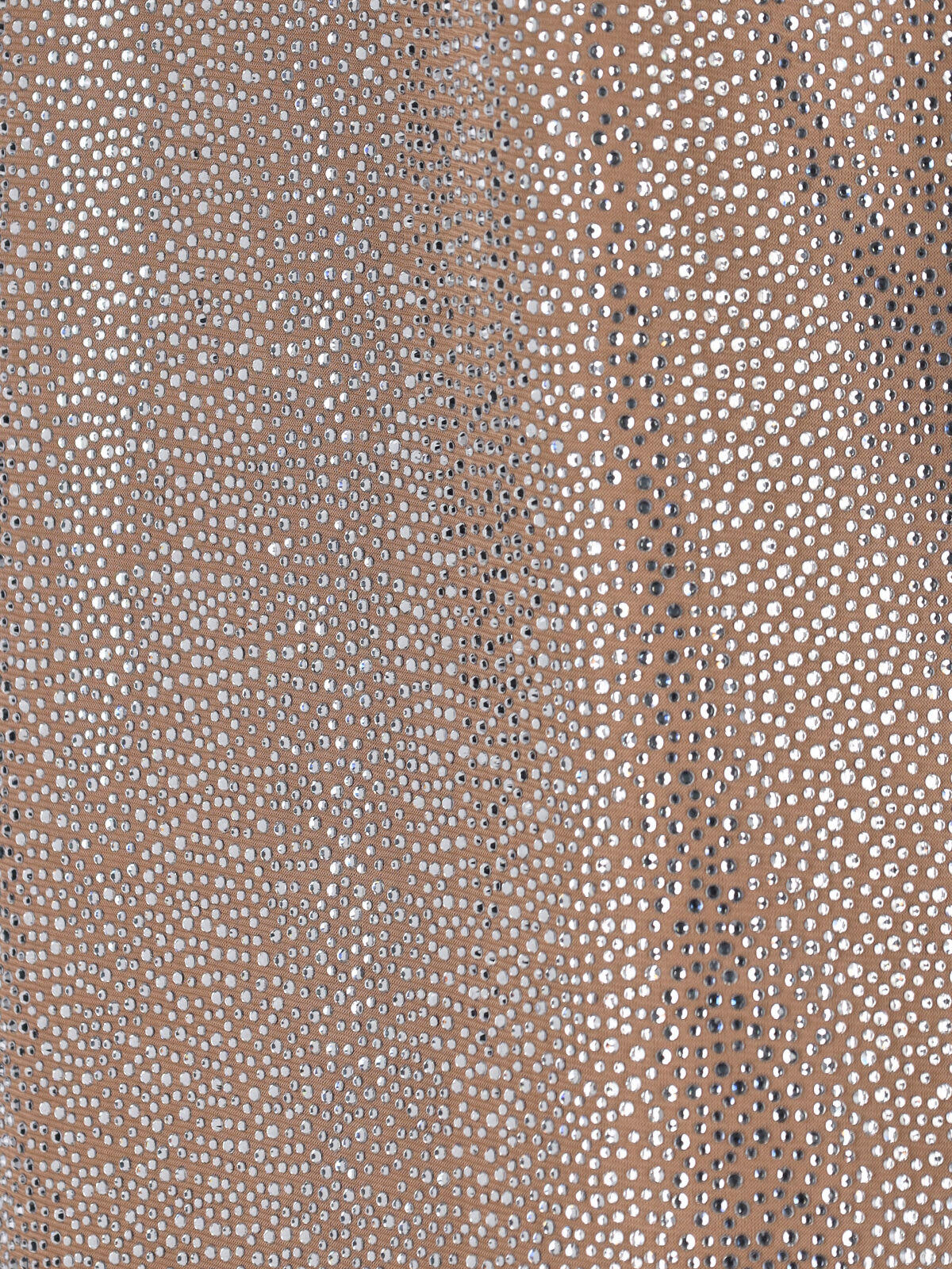 Giuseppe Di Morabito Metallic Finish Knee Length Dress With Keyhole Back In Brown