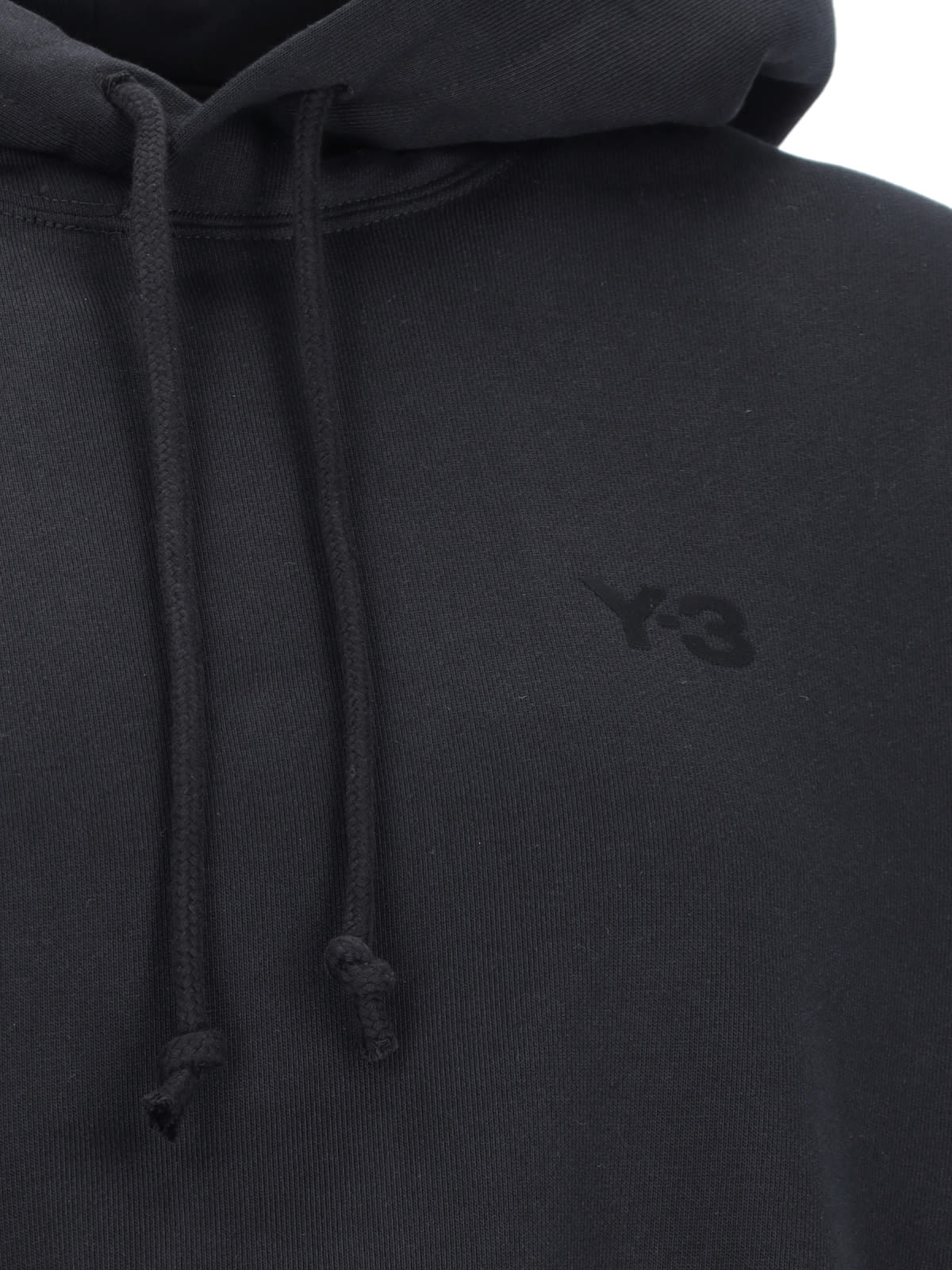 Shop Y-3 Terry Hoodie In Black