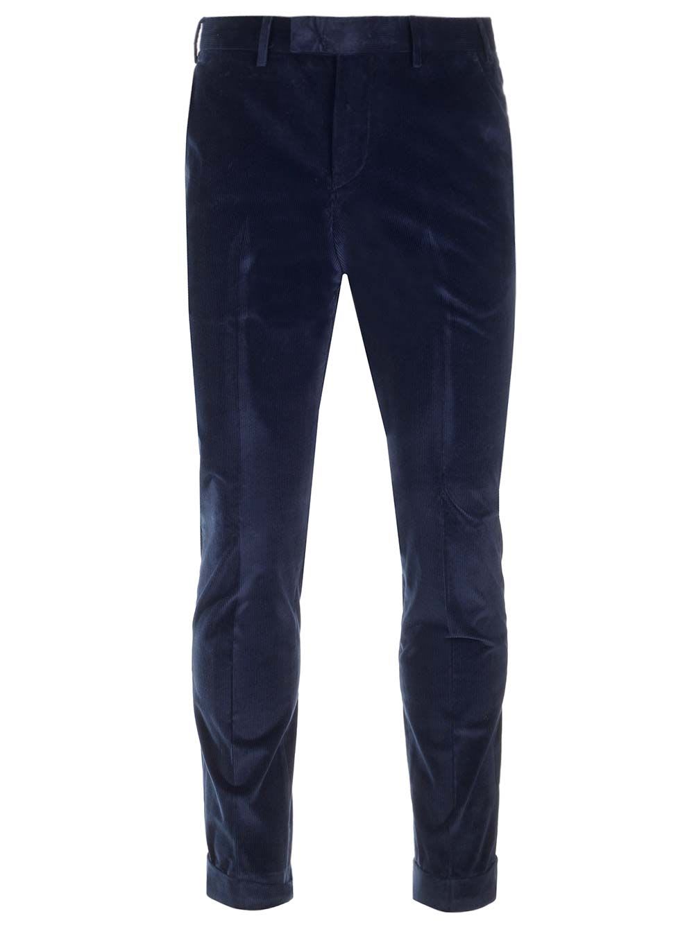 Shop Pt Torino Master Trousers In Blue