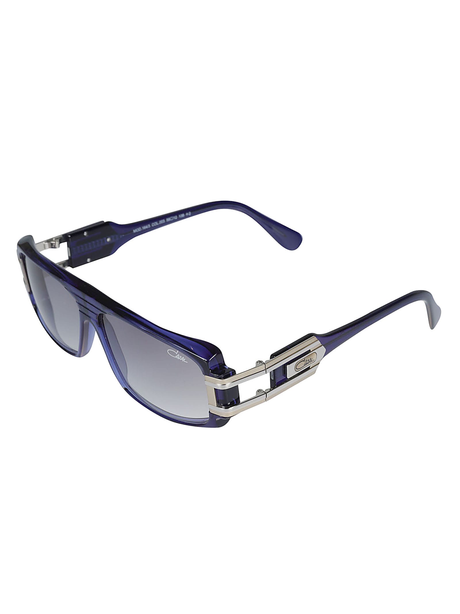 Shop Cazal Rectangle Frame Sunglasses In Col 3 Blue