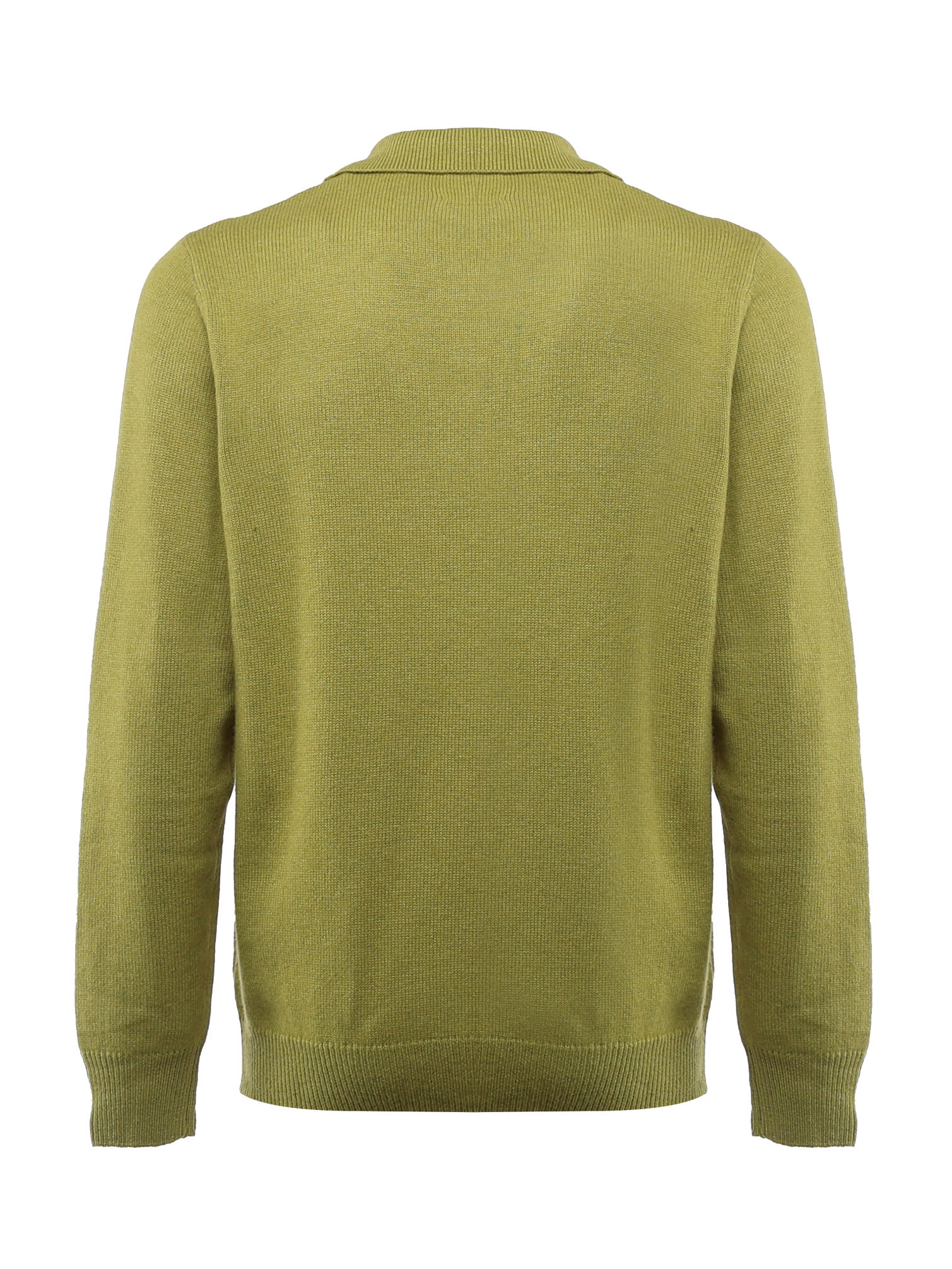 Mc2 Saint Barth Long-sleeved Polo Shirt In Pistachio