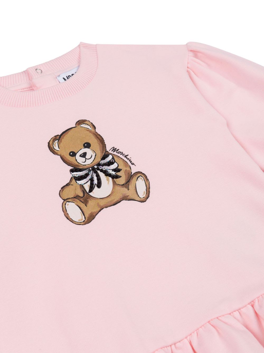Moschino Kids Teddy Bear Dress In Pink