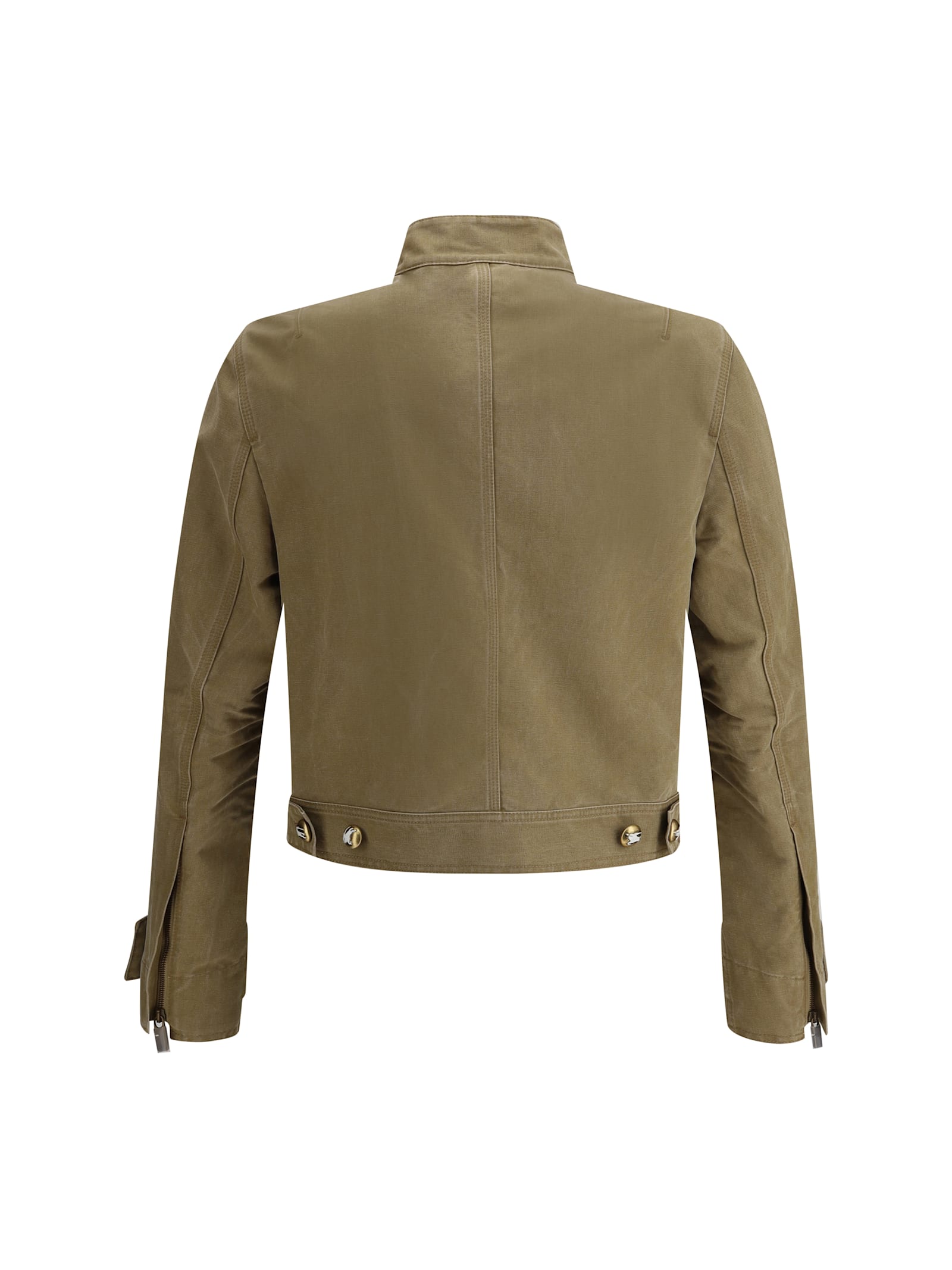 Burberry Denim Jacket With Embroidered Patch And Epaulettes