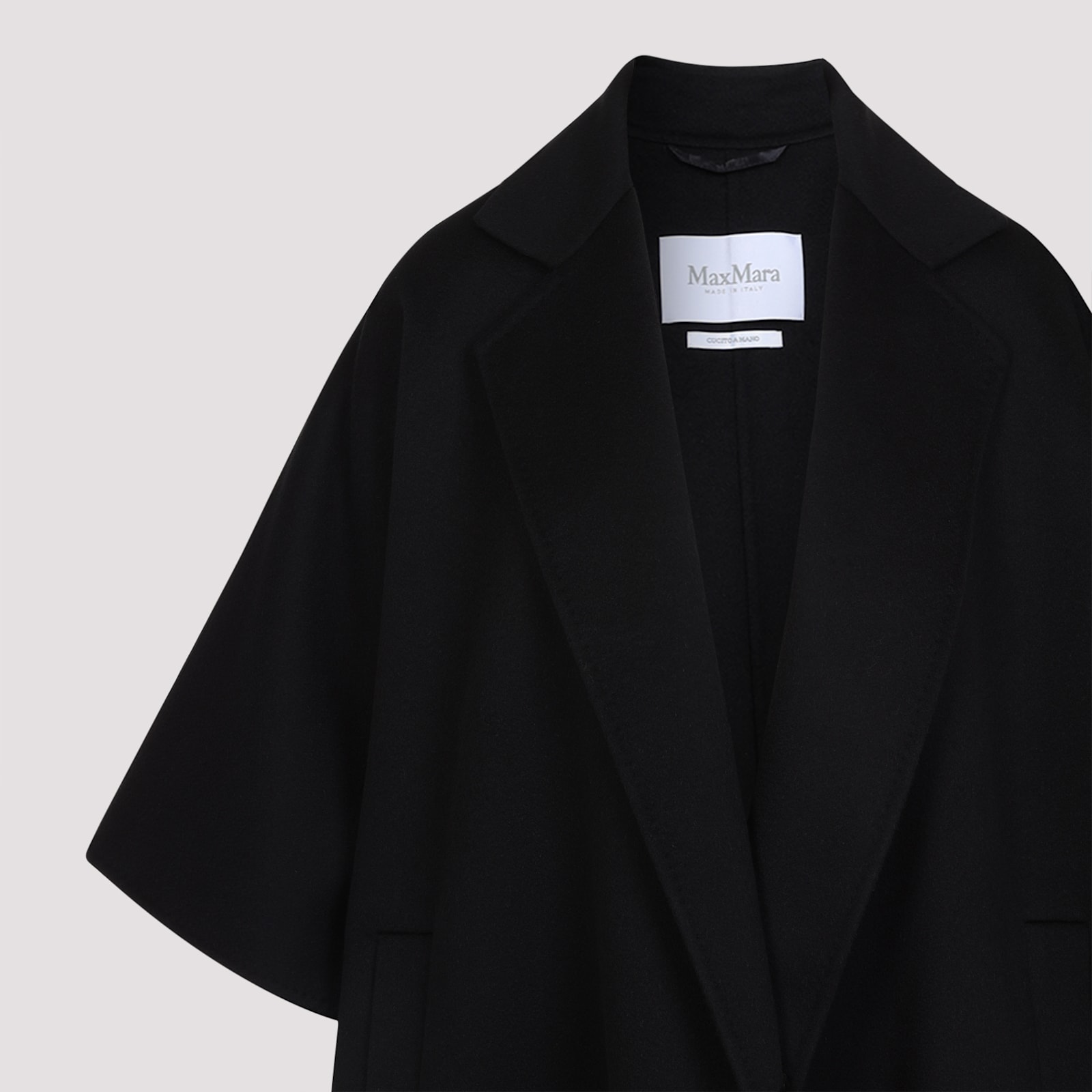 Shop Max Mara Gitano Ss Coat In Nero