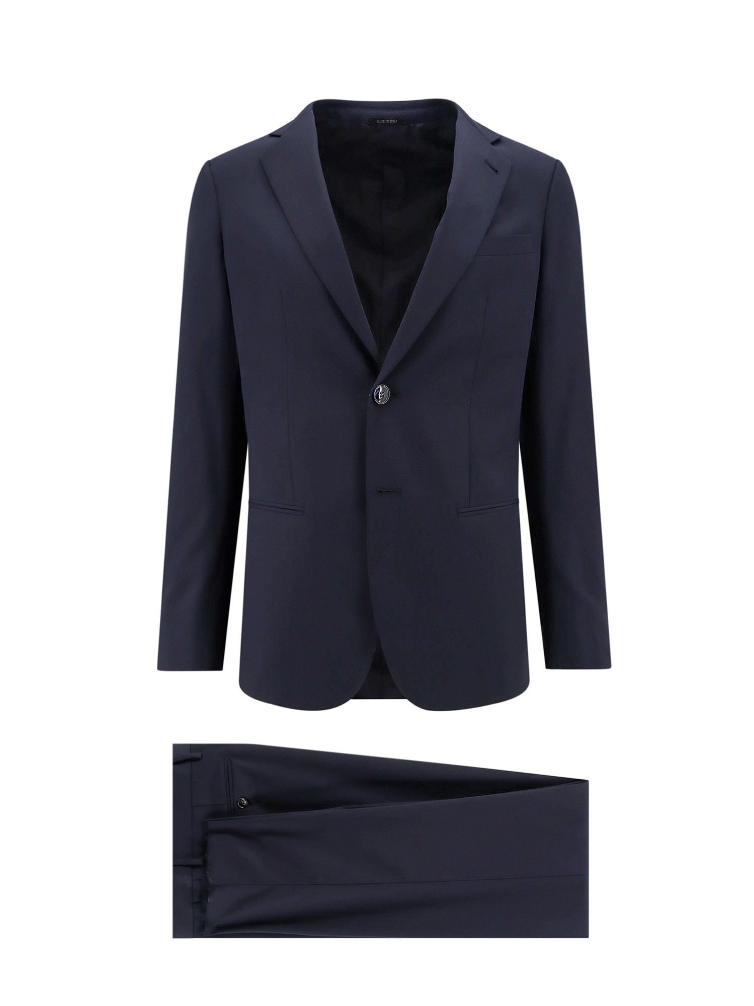 Shop Giorgio Armani Suit In Blue