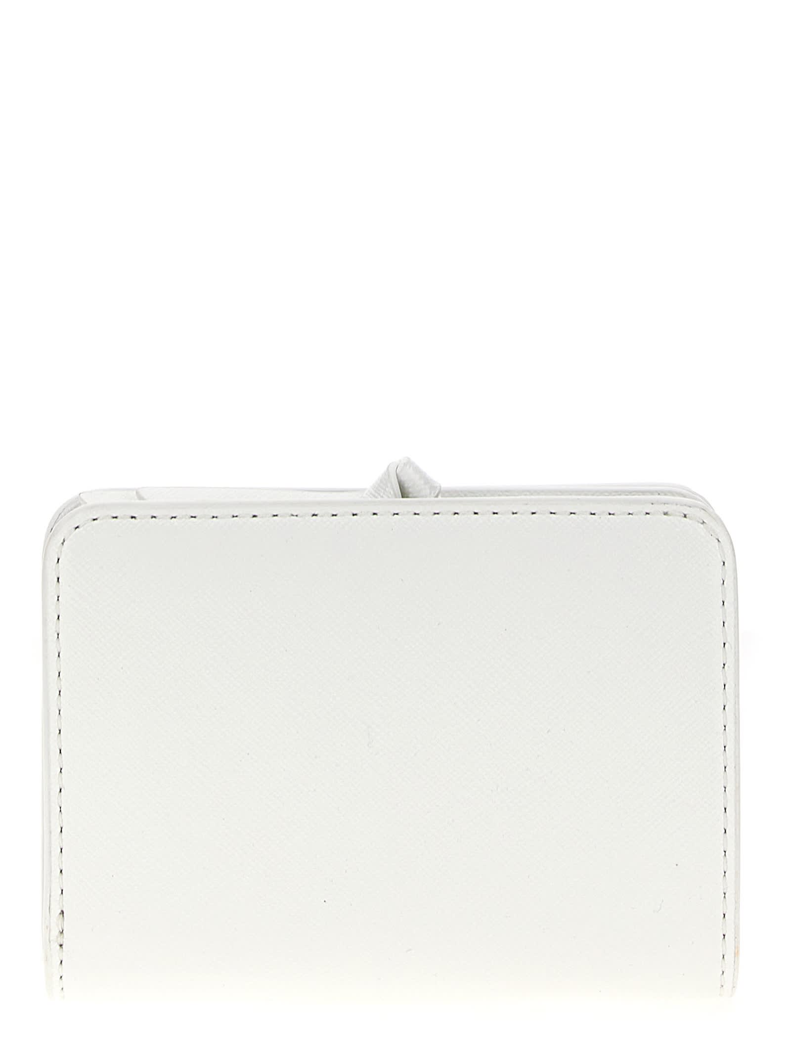 Shop Marc Jacobs The Utility Snapshot Mini Compact Wallet In White