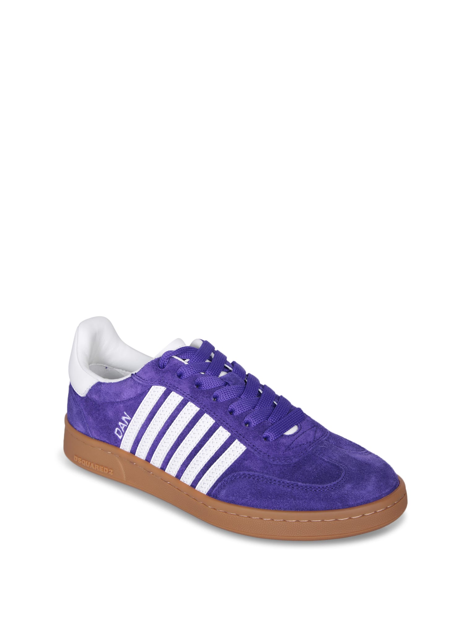 Shop Dsquared2 Purple Crosta Sneakers