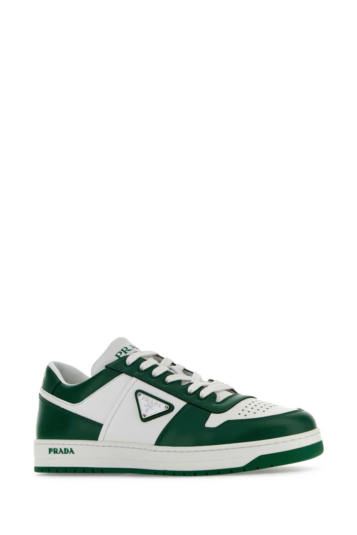 Prada Downtown Leather Sneakers