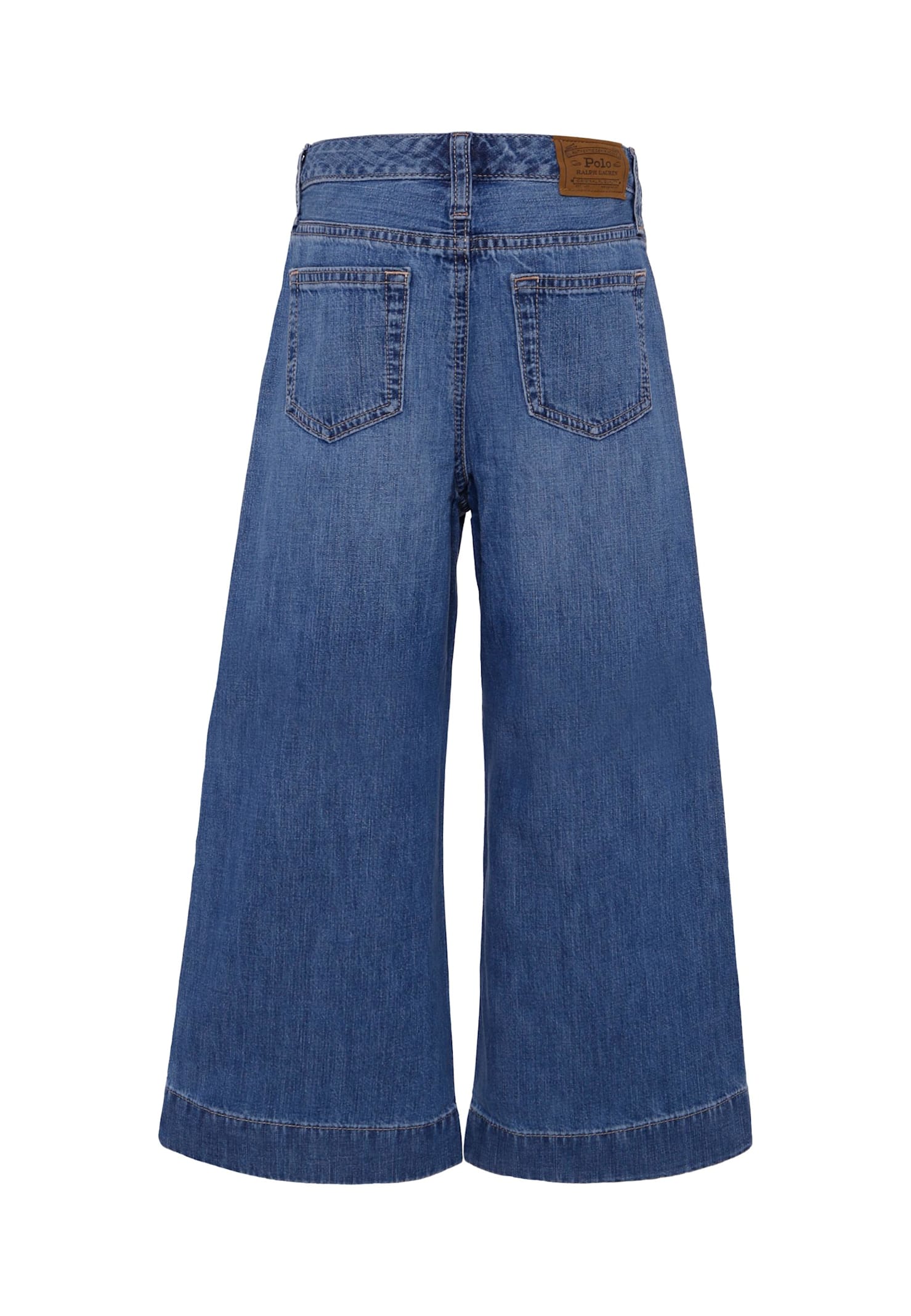 Ralph Lauren Denim Jeans For Girl With Horse In Blue