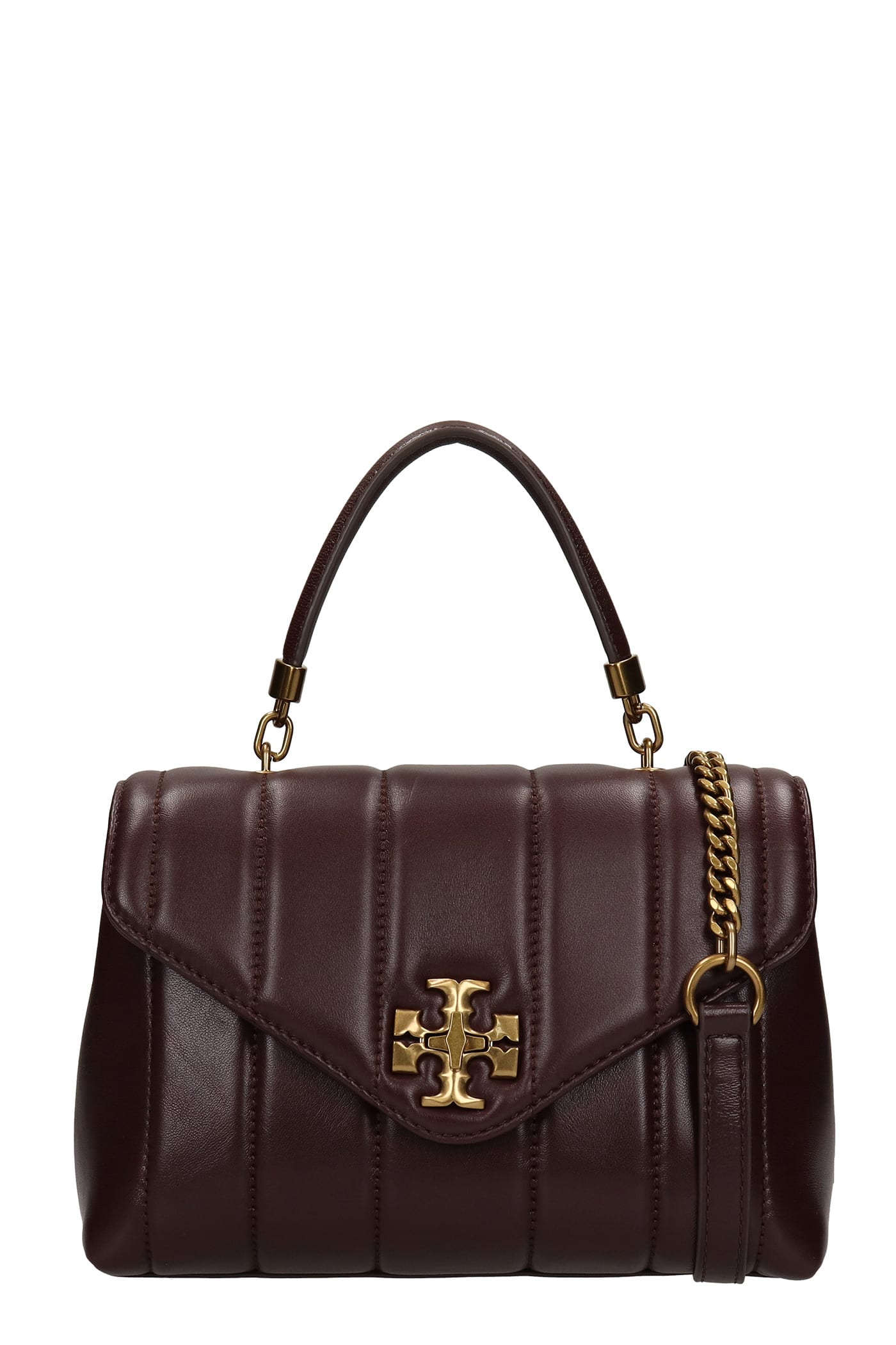 Tory Burch Hand Bag In Bordeaux Leather