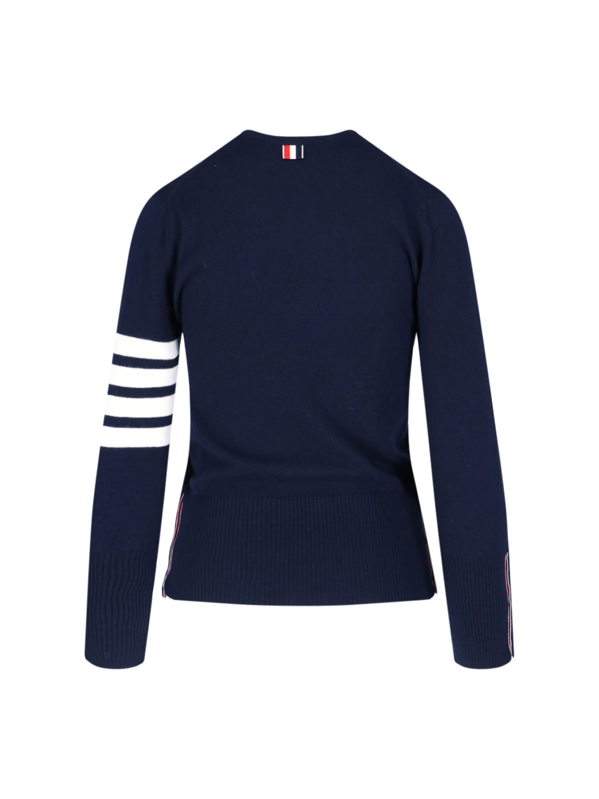 Shop Thom Browne 4-bar Cashmere Sweater In Blue