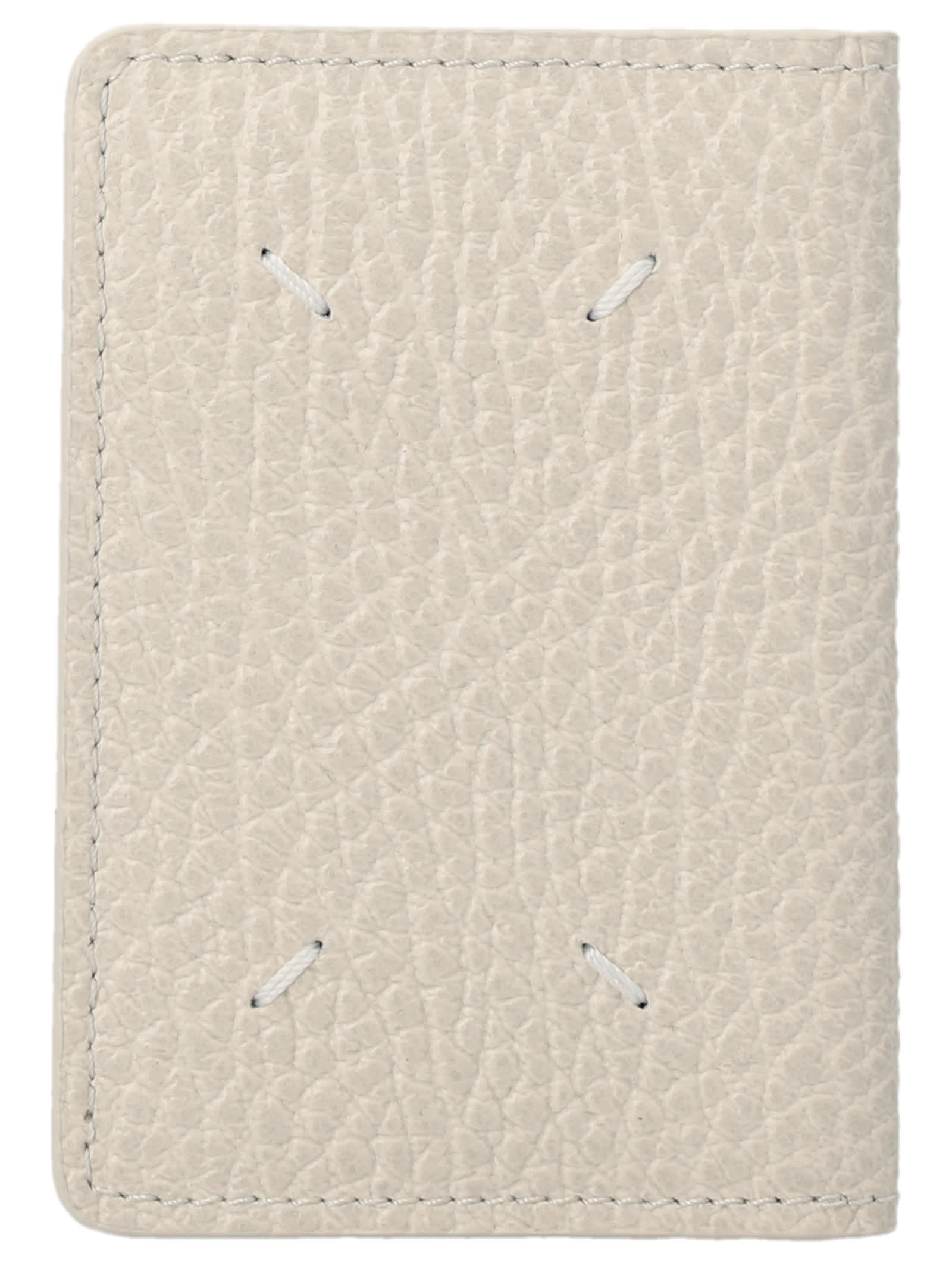 Shop Maison Margiela Stitching Card Holder In Neutrals