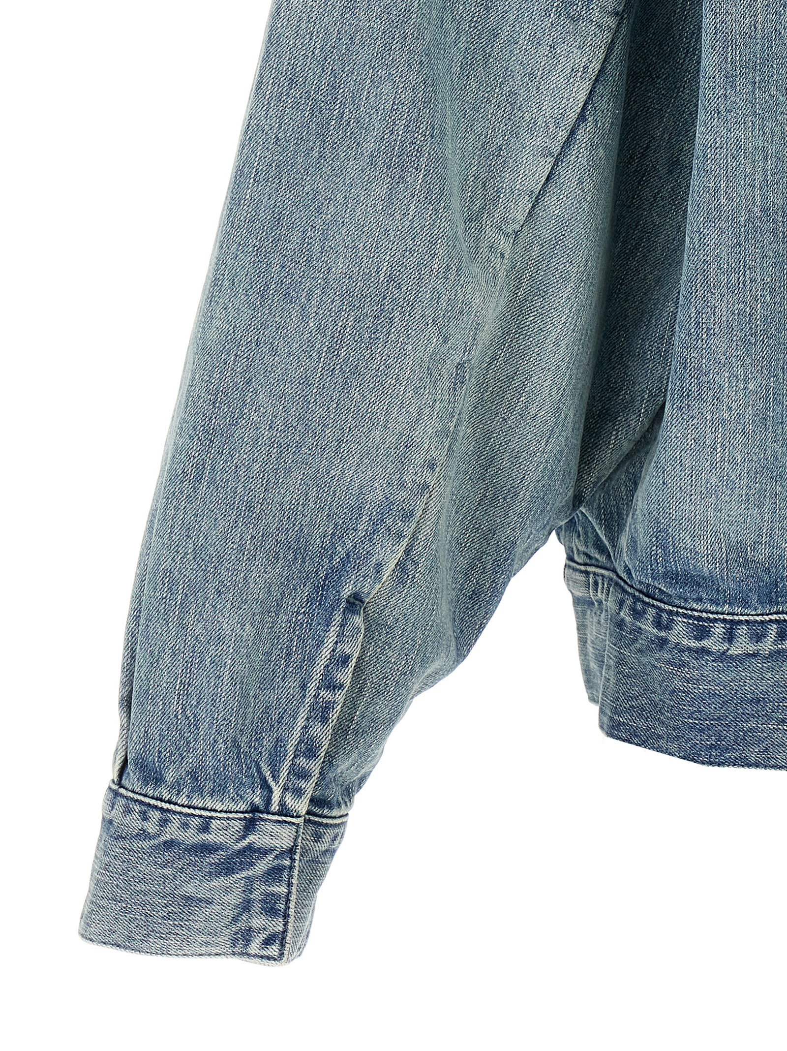 Fear Of God Denim Trucker Casual Jackets And Parka Blue In Blue