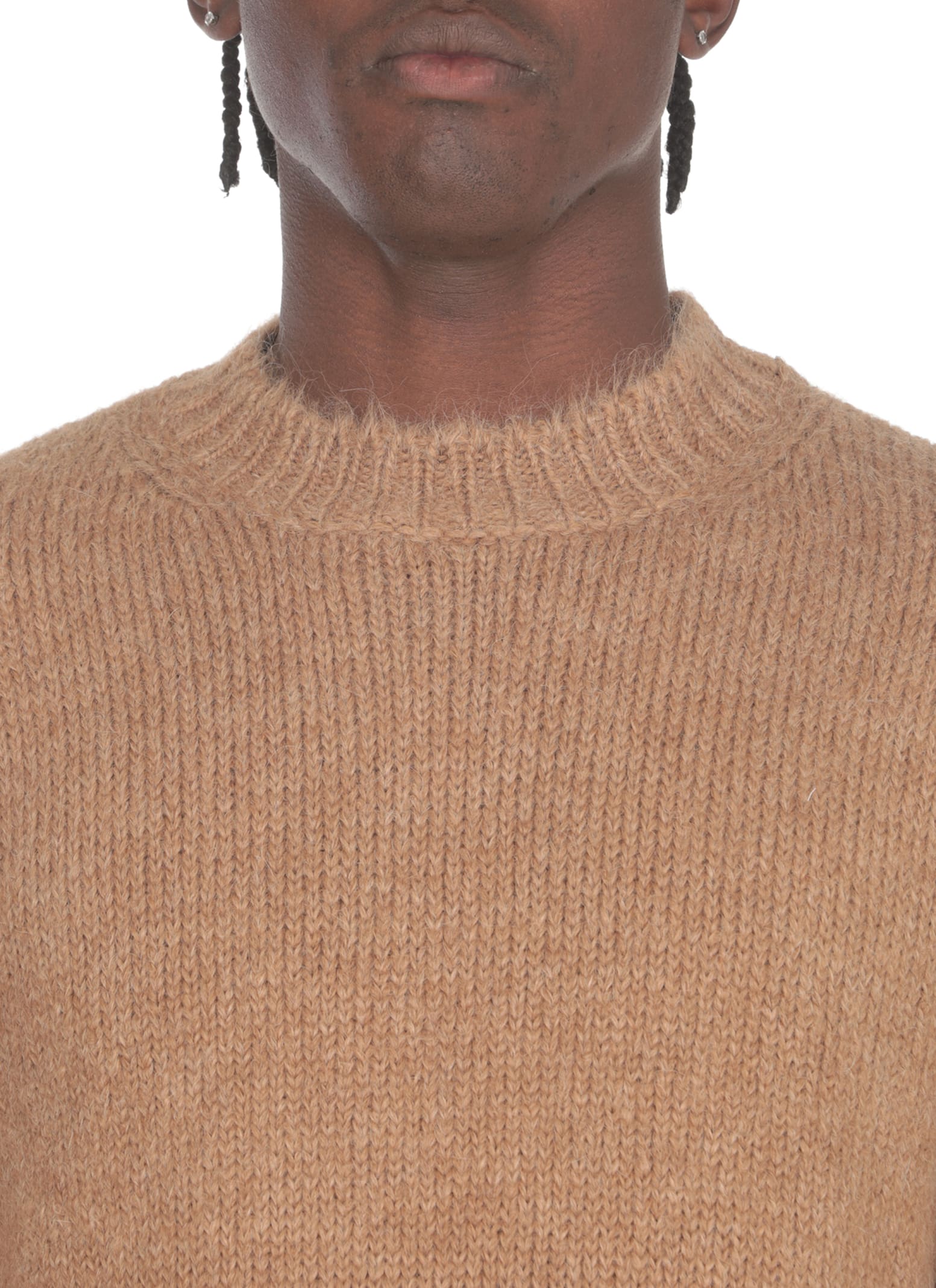 Shop Jil Sander Alpaca Jumper In Brown