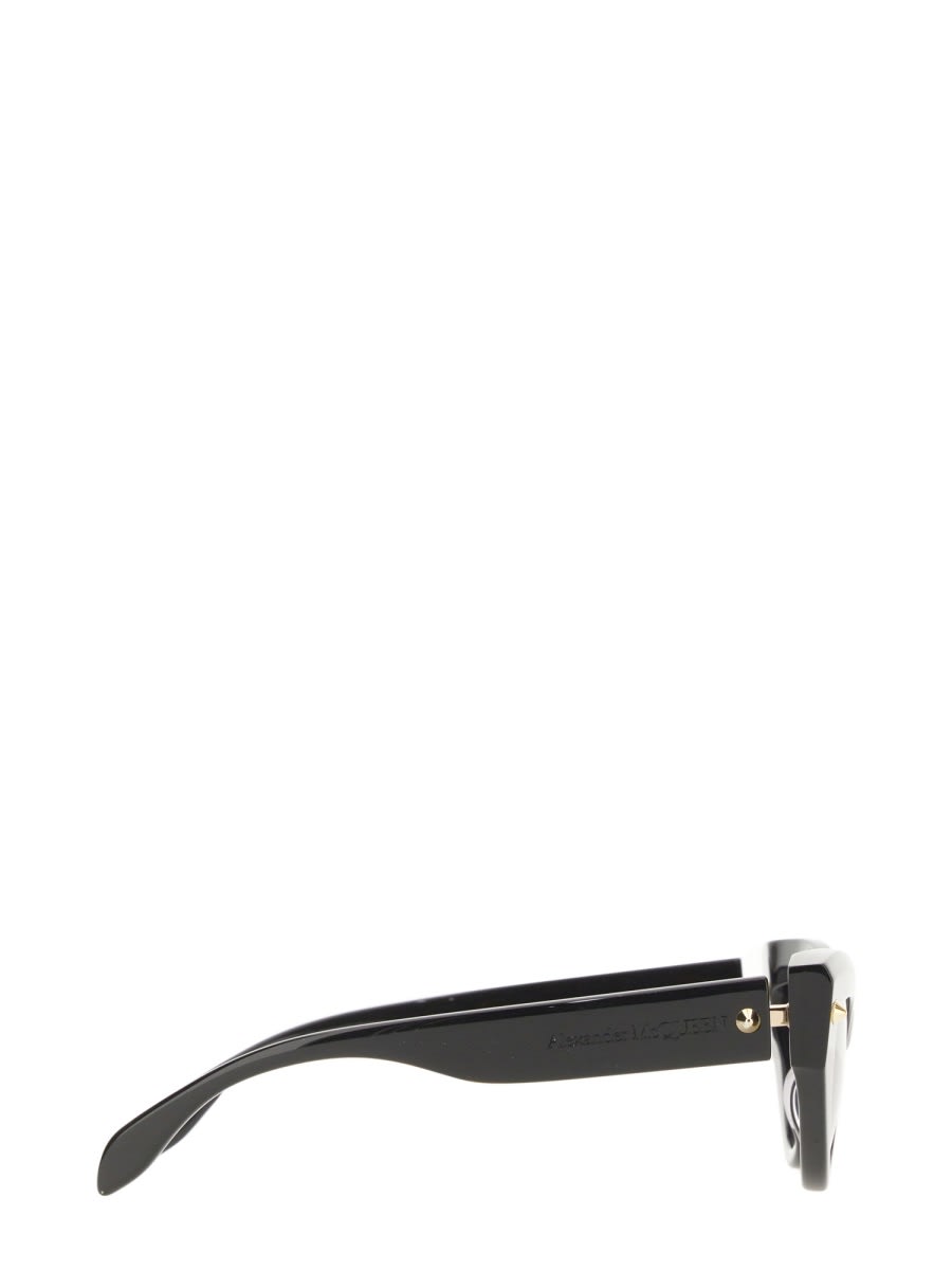 Alexander Mcqueen Cat Eye-frame Recycled Acetate Sunglasses In Black