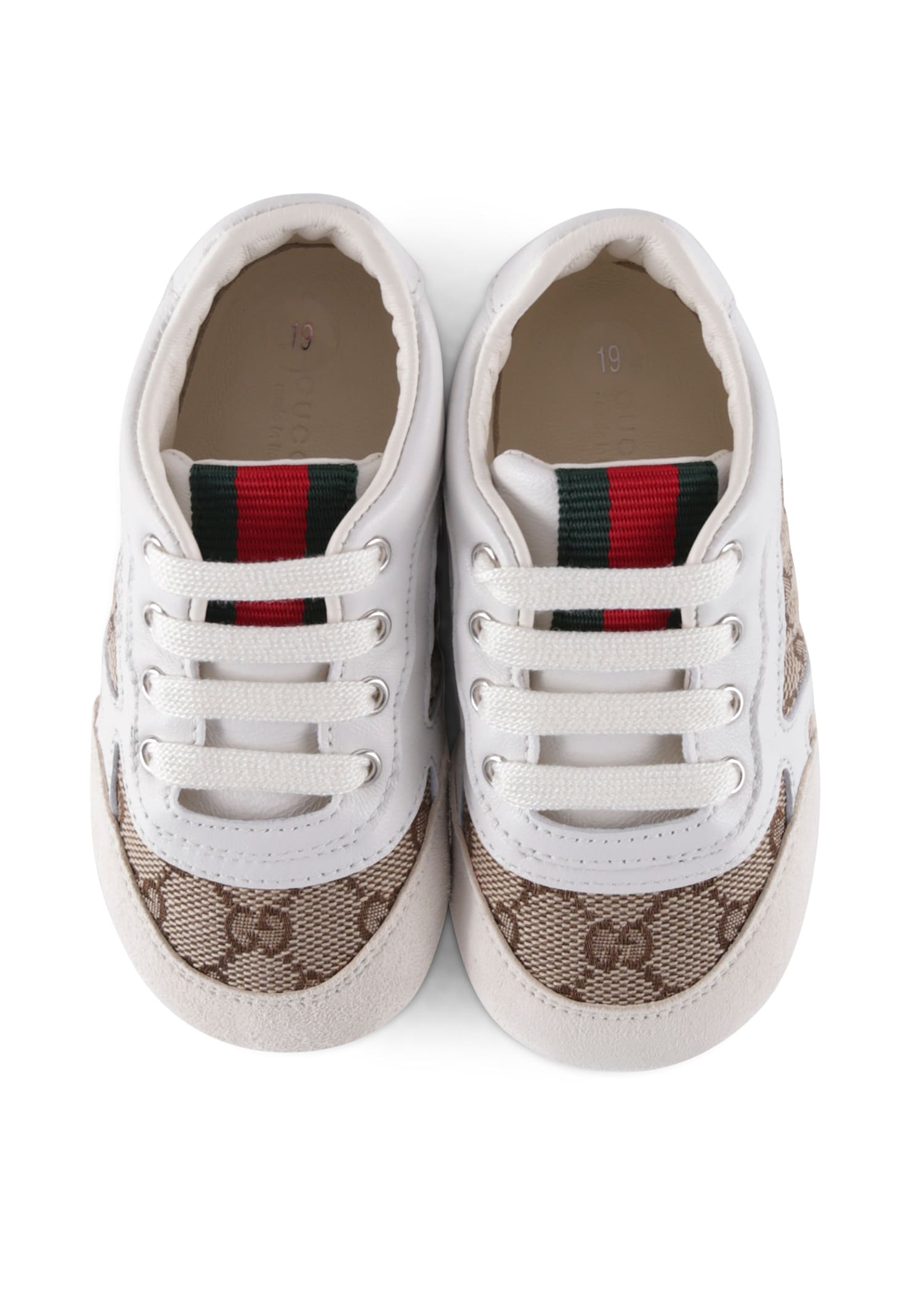 Gucci White Re-web For Babykids With Logo In White