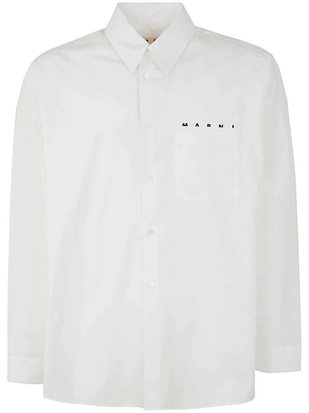 Shop Marni Long Sleeves Shirt In Lily White
