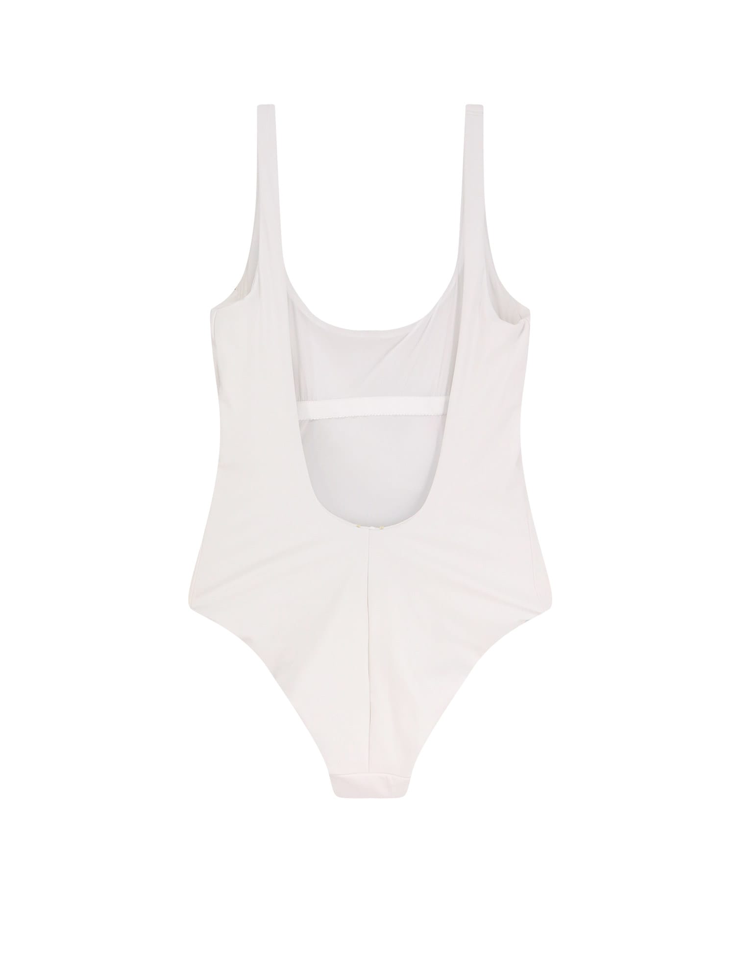 Tory Burch Nylon One Piece Swimsuit In White