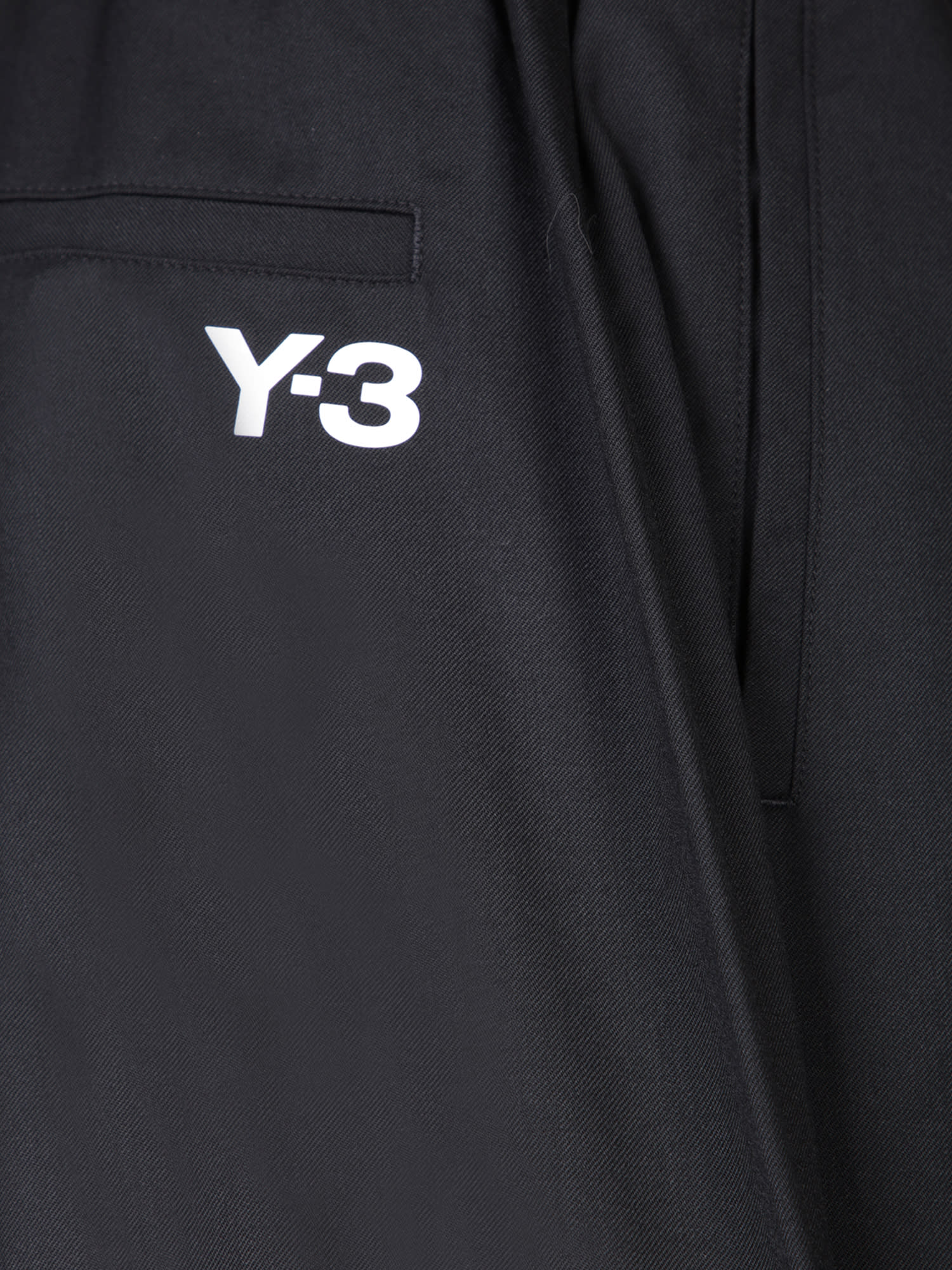 Y-3 NYLON BLACK TROUSERS 