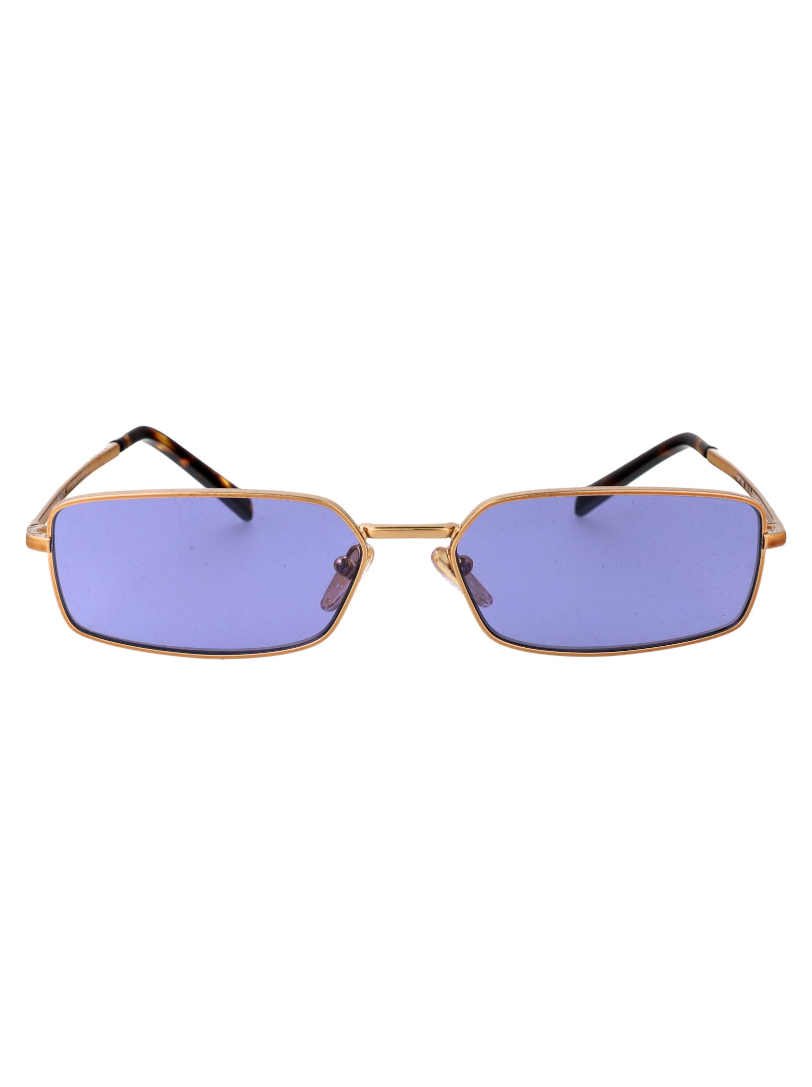 Prada 0pr A60s Sunglasses In 7oe01o Brass