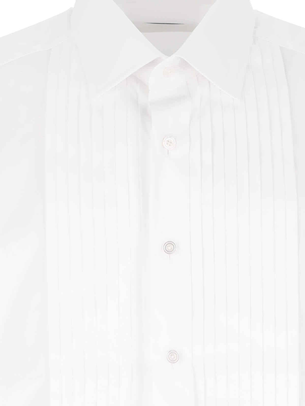 Shop Tom Ford Cocktail Voile Shirt In White