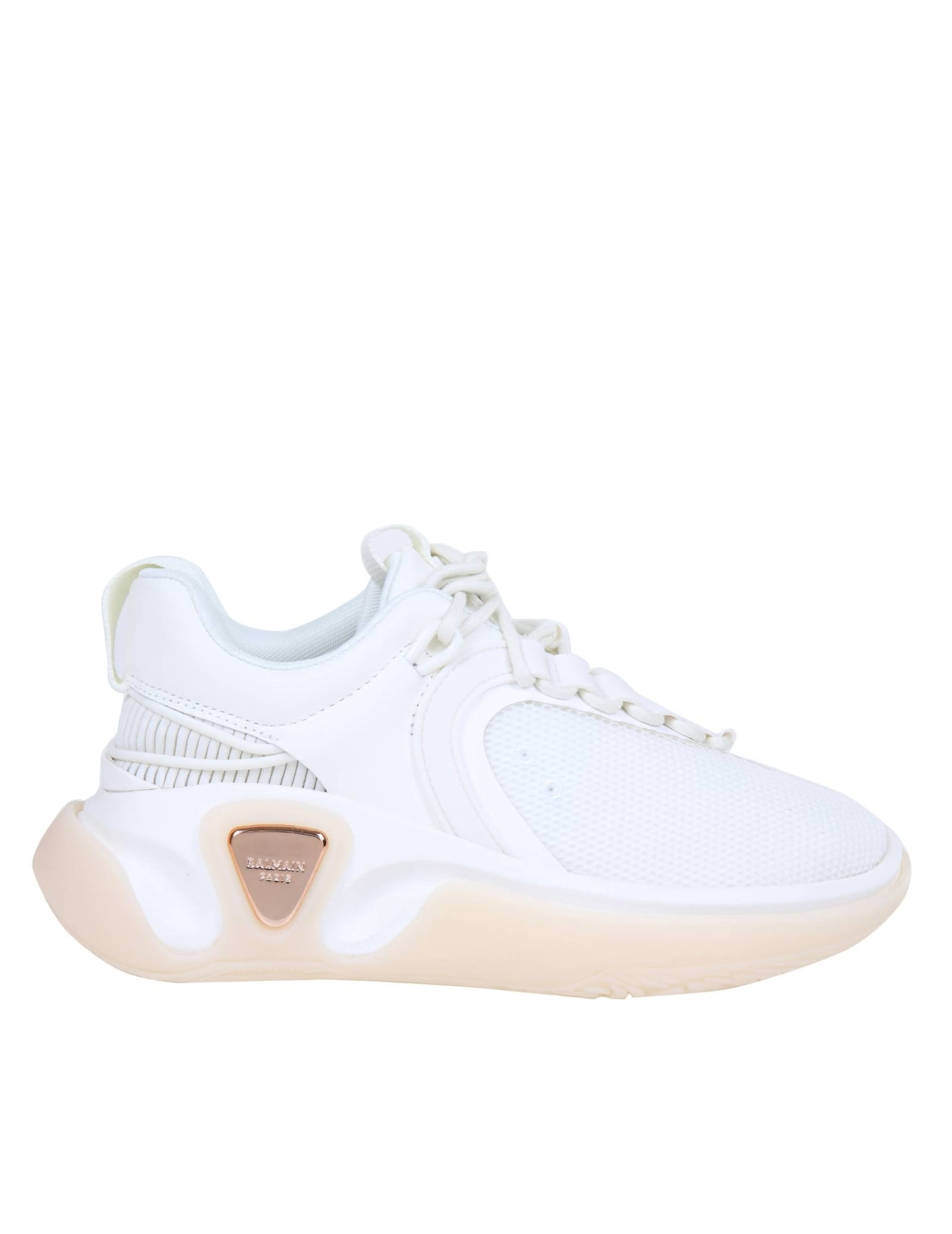 Balmain Sneakers B Runner In Nylon Color White