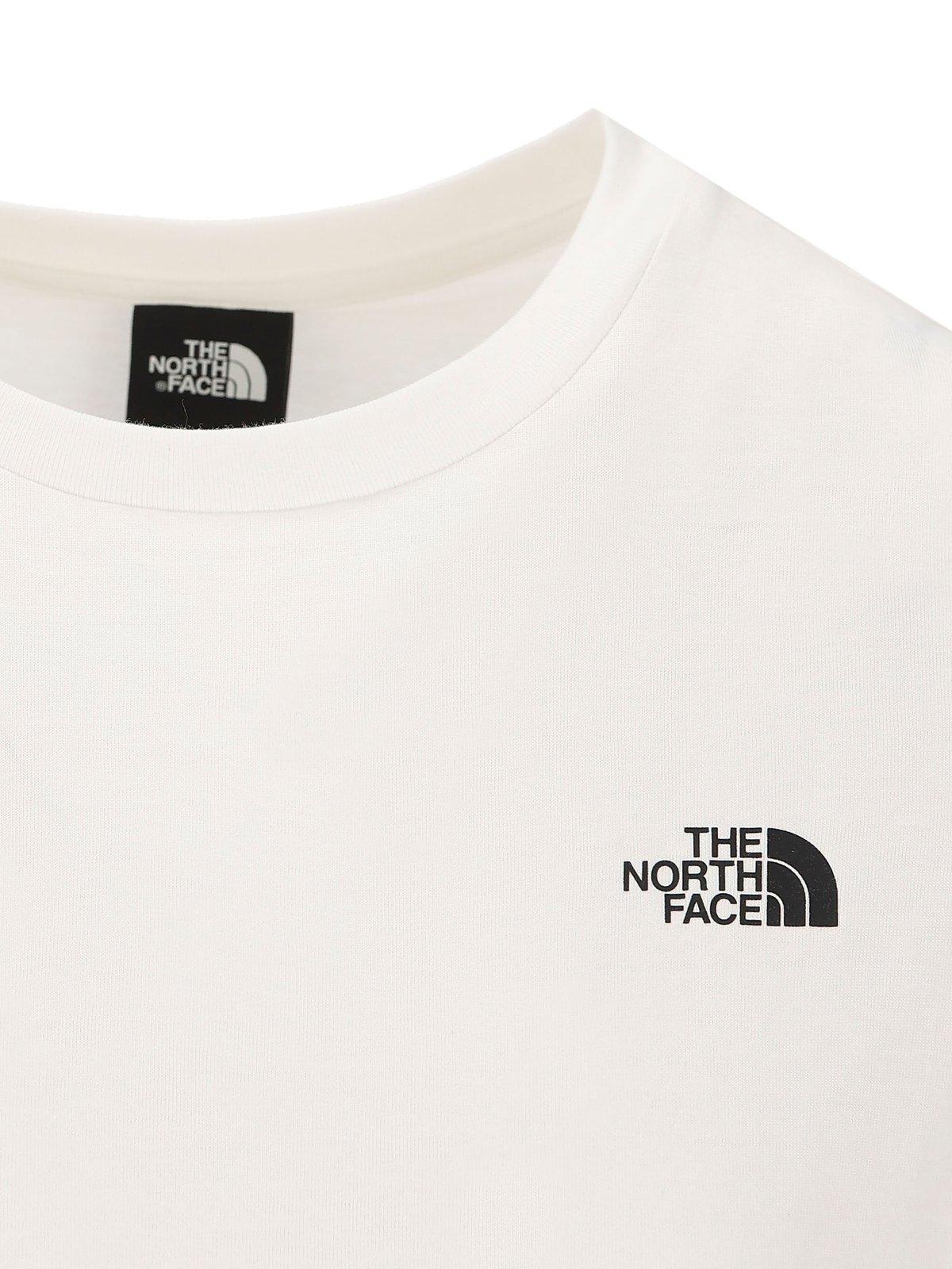The North Face Logo Printed Crewneck T-shirt In White