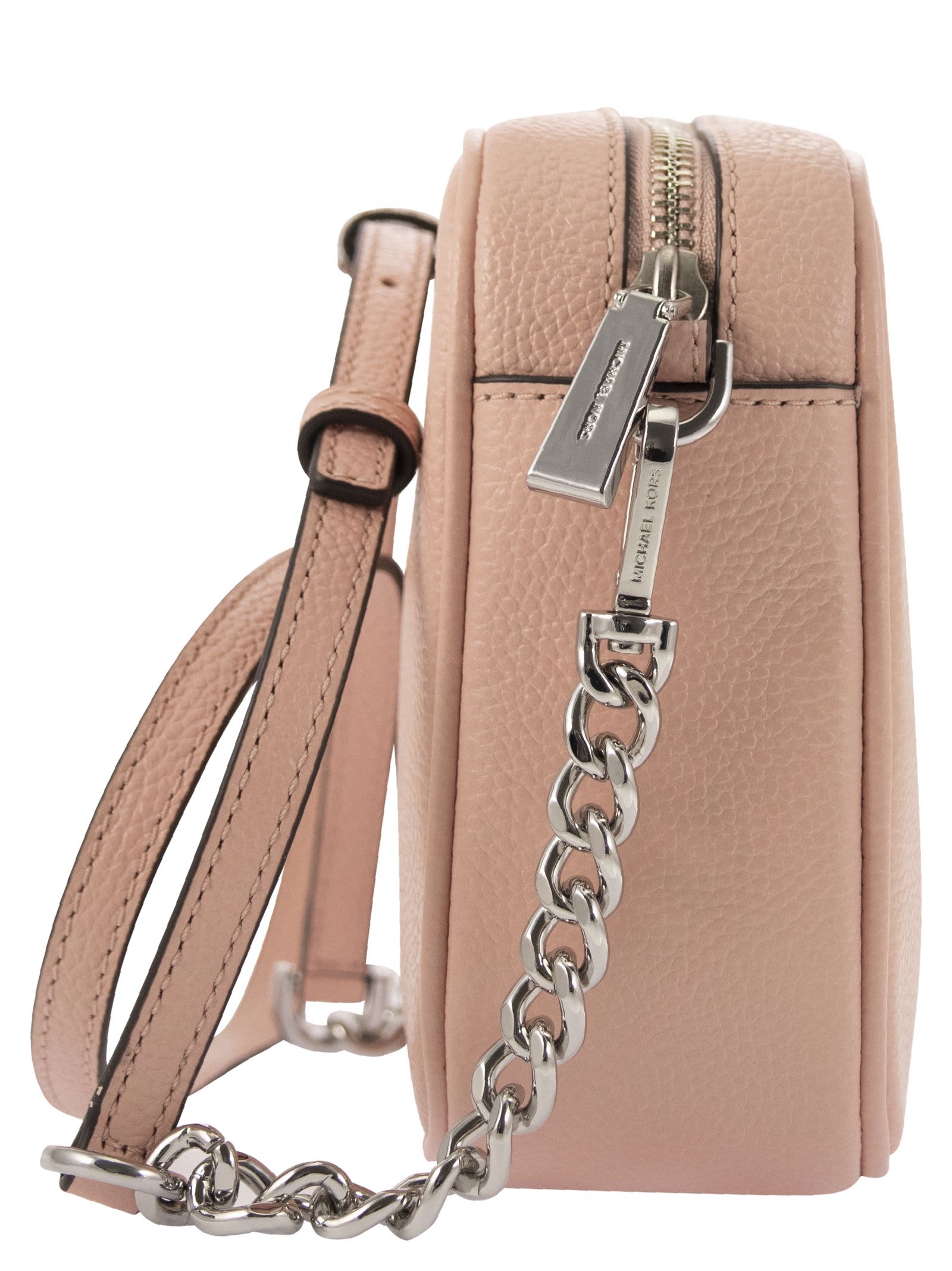 Michael Kors - Ginny Leather Crossbody Bag Ultra Pink
